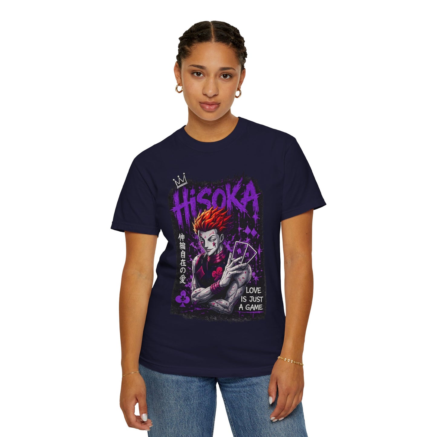 Hisoka Anime Graphic T-Shirt — "Love Is Just a Game" Villain Tee