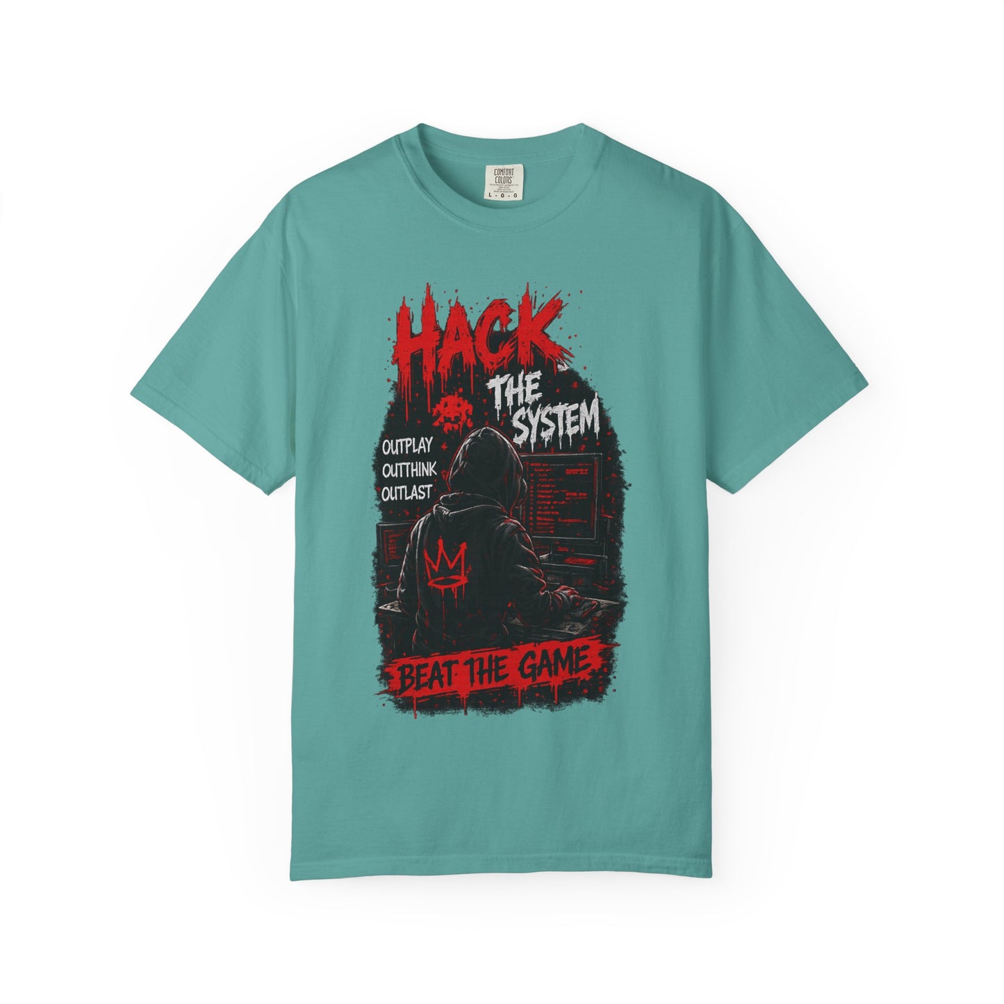 Hack the System T-Shirt — Beat the Game Hacker Graphic Tee