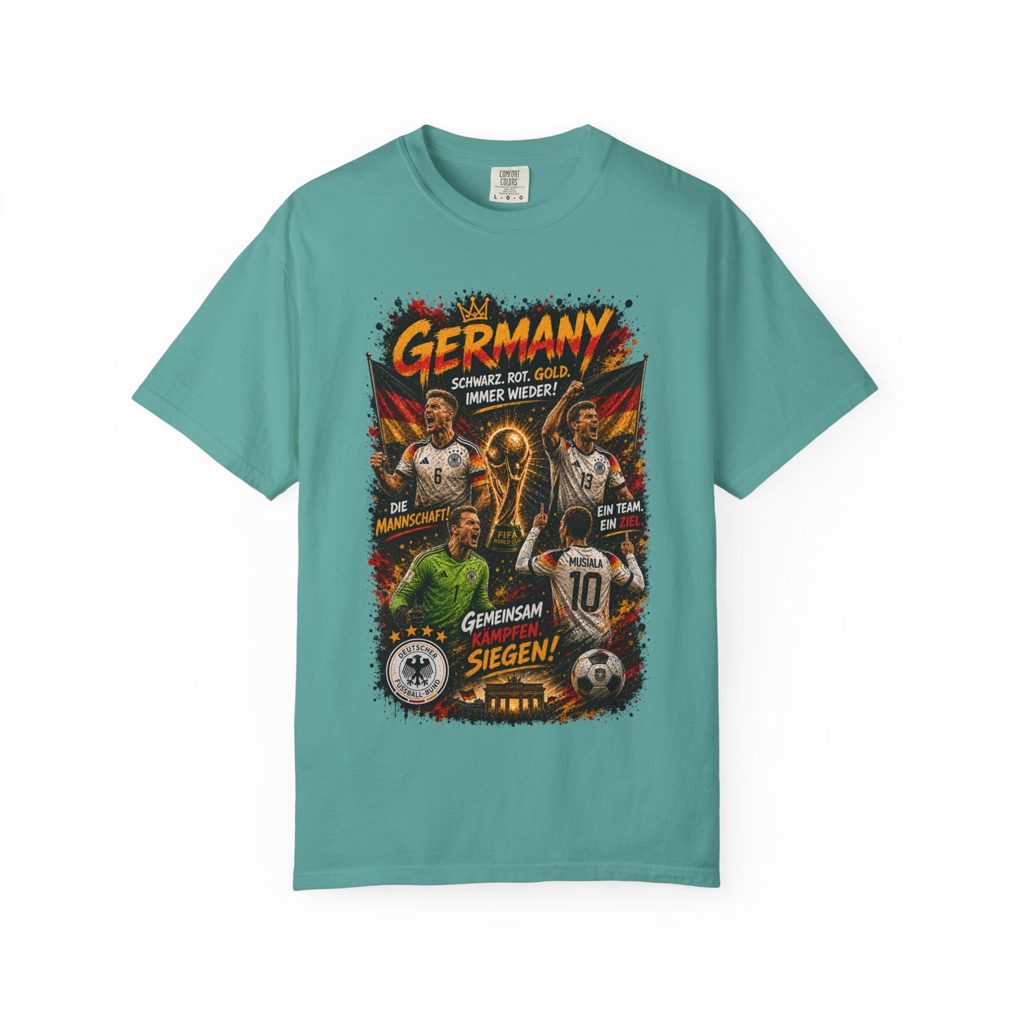 Germany Soccer Players Poster T-Shirt | World Cup Football Team Tee