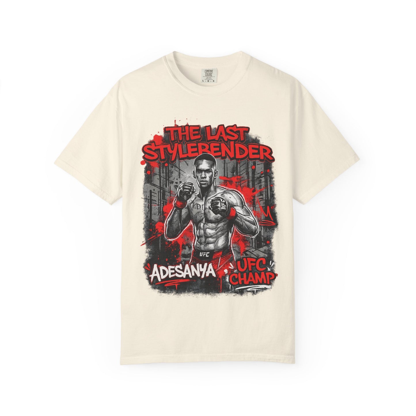Adesanya 'The Last Stylerender' UFC Champ Graphic T-Shirt