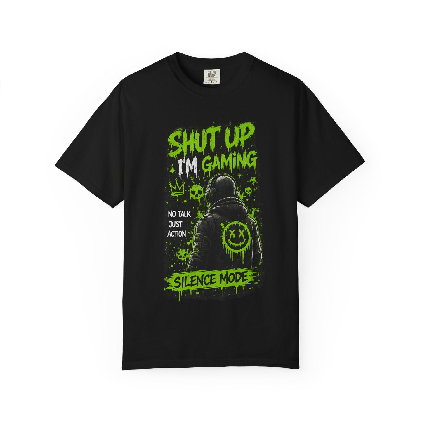 Shut Up I'm Gaming T-Shirt — 'Silence Mode' Gamer Graphic Tee