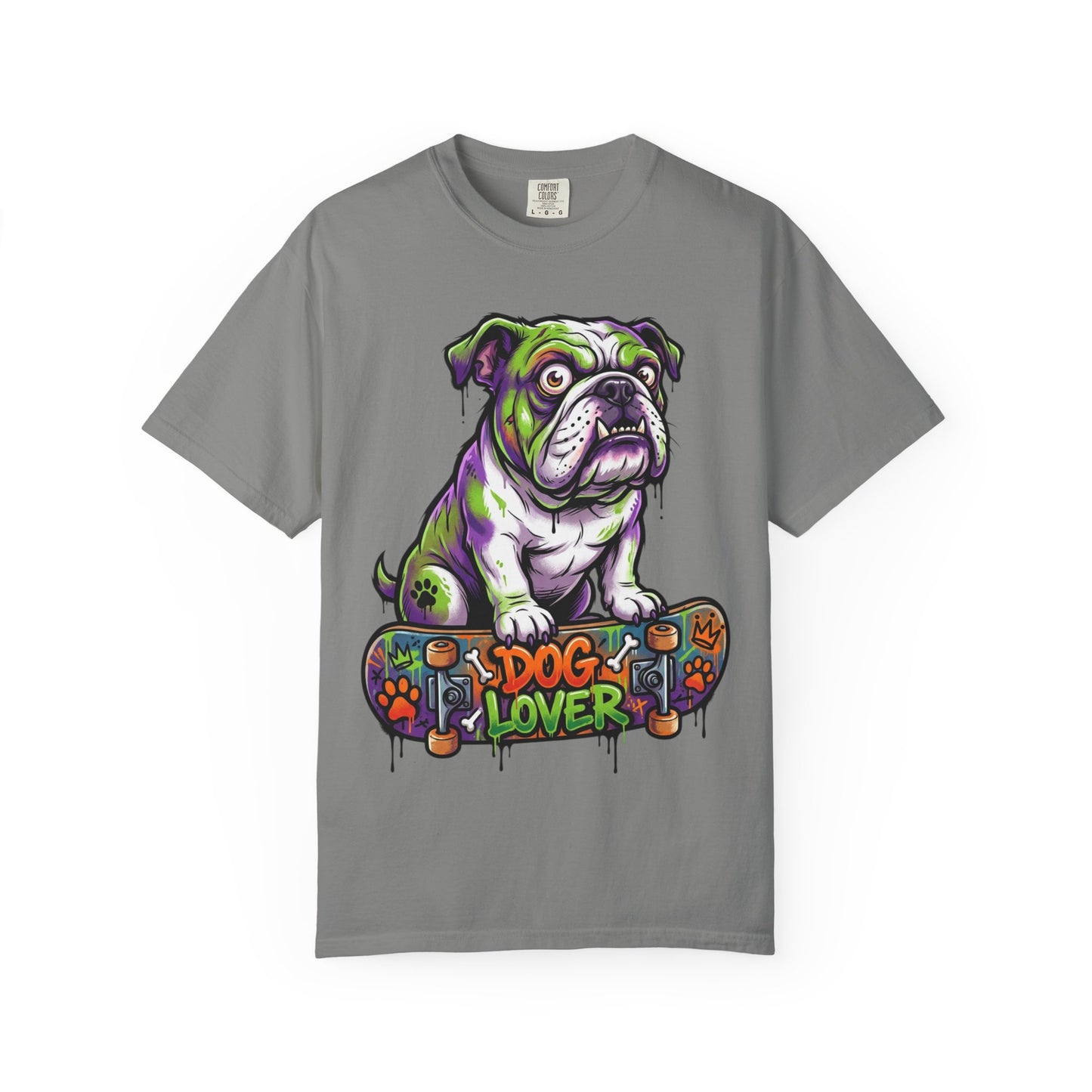 Dog Lover Skateboard Bulldog T-Shirt