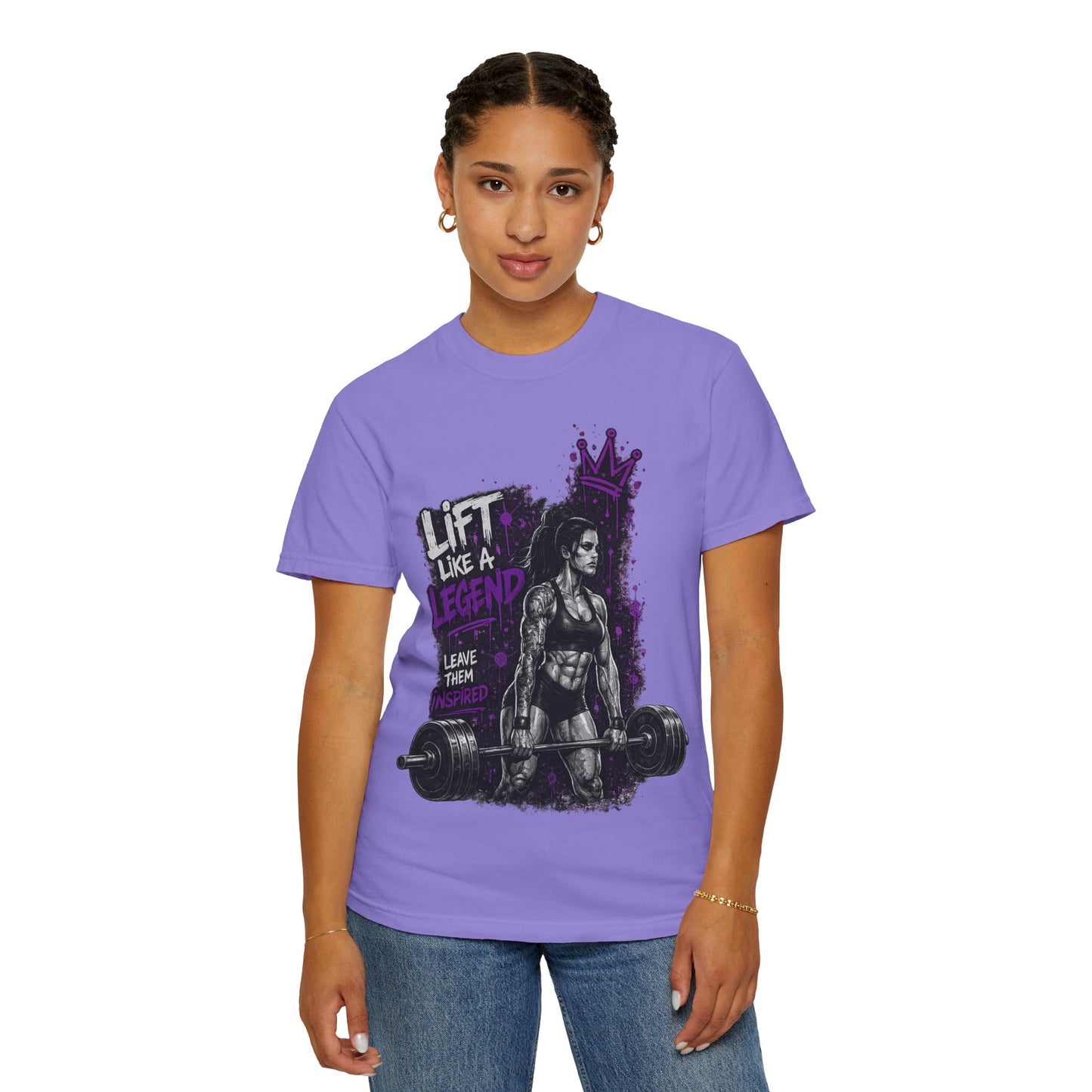 Lift Like a Legend Weightlifting T-Shirt — Female Power Deadlift Gym Tee