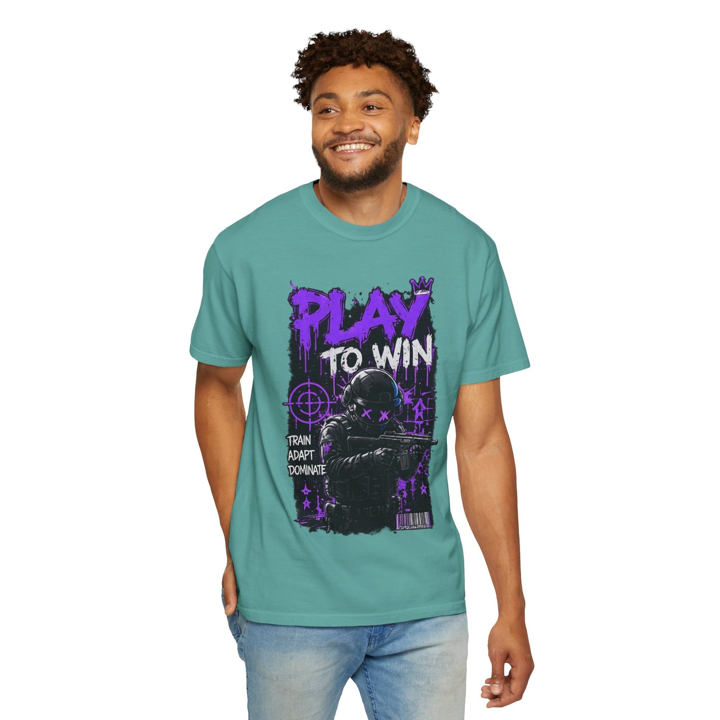 Play to Win Graphic T-Shirt — Gamer Tactical Design