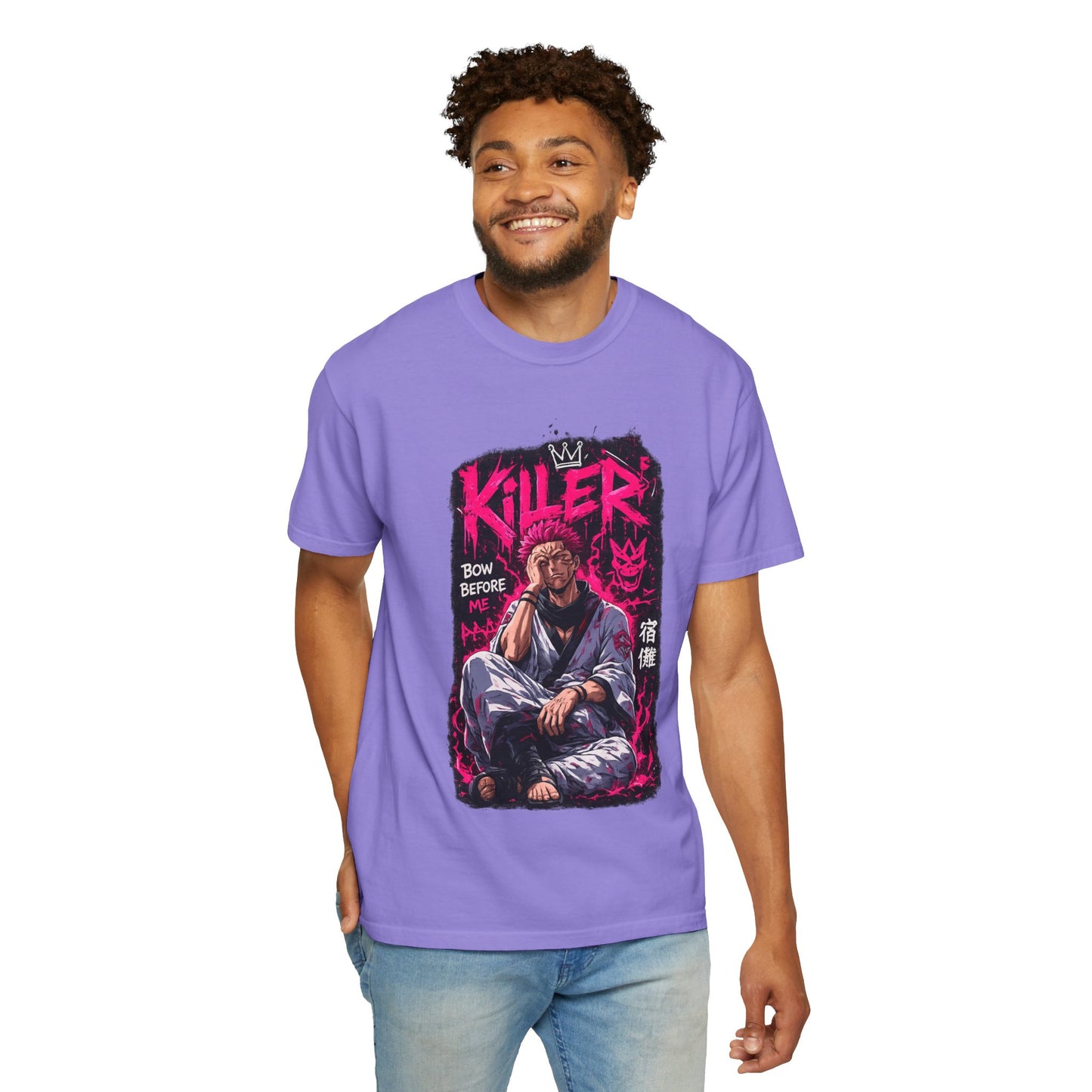 Killer Streetwear T-Shirt — 'Bow Before Me' Anime Graphic Tee