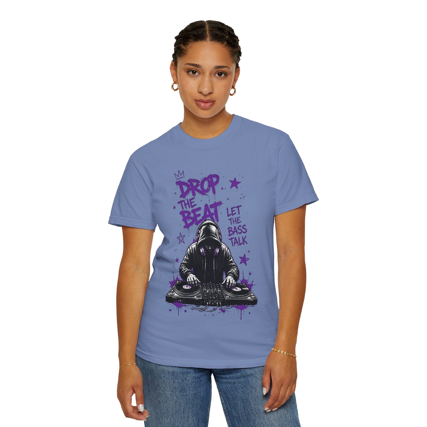 Drop the Beat DJ T-Shirt — "Let the Bass Talk" Graphic Tee