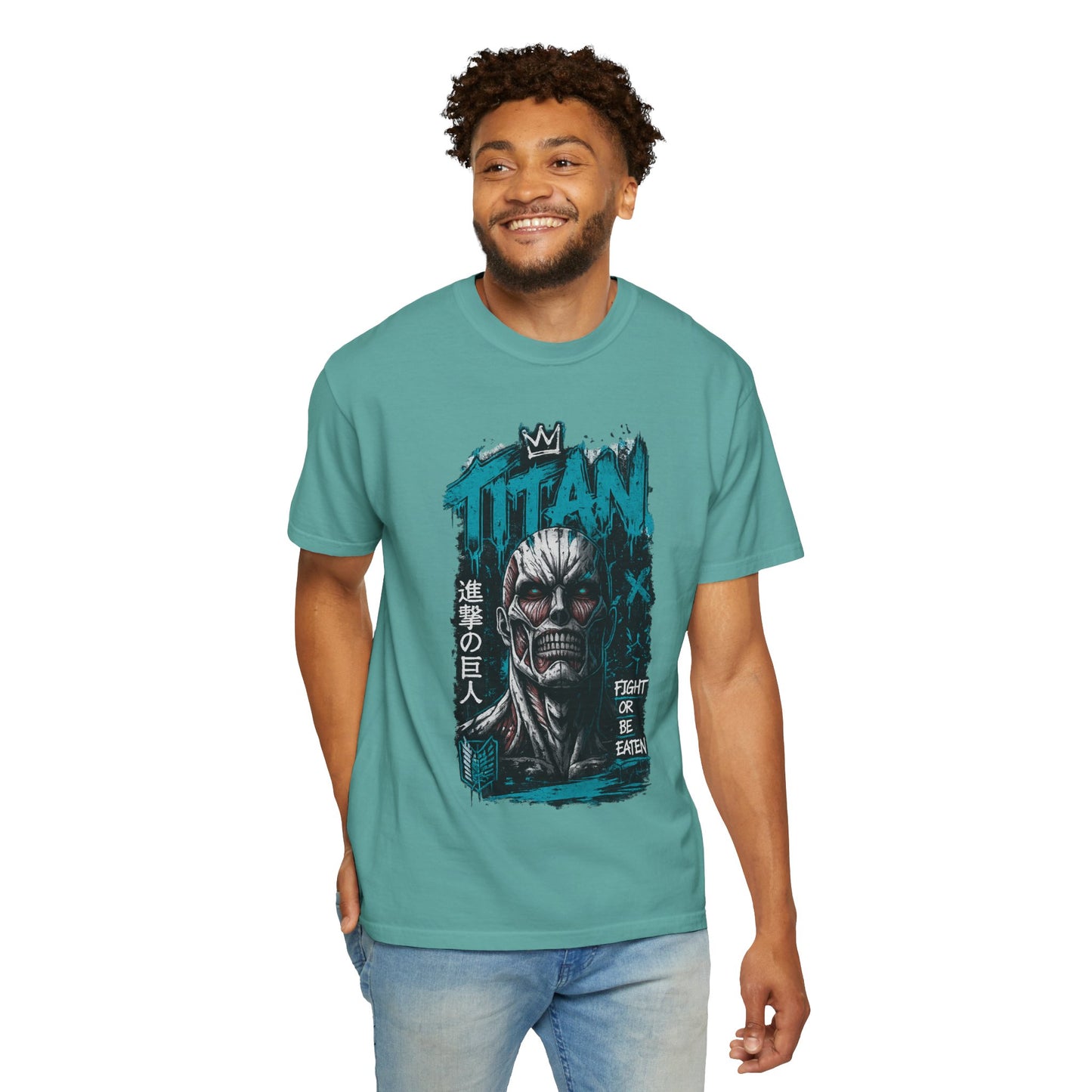 Titan Graphic T-Shirt — 'Fight or Be Eaten' Anime Tee