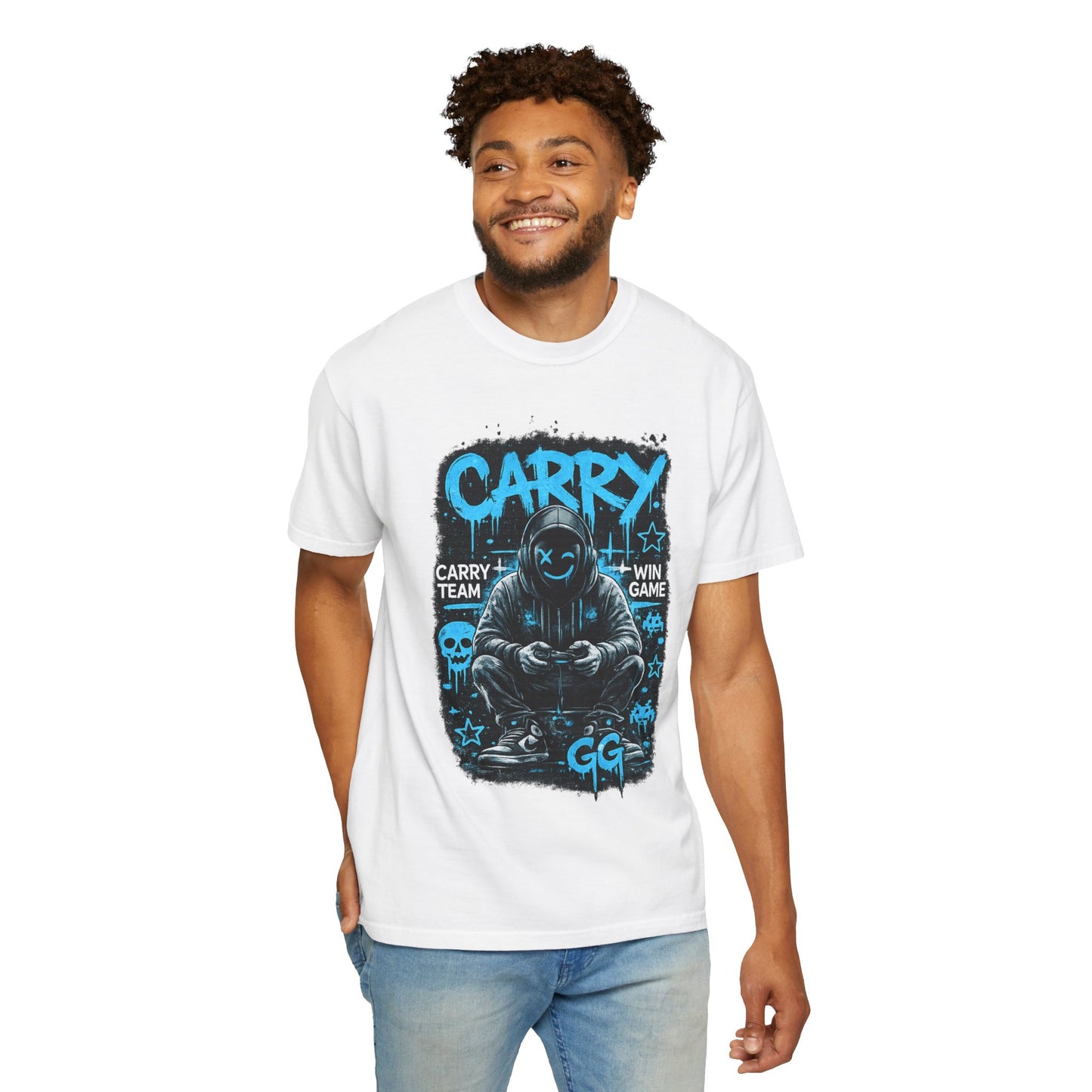Carry Gamer Hoodie T-Shirt | Esports Gamer Graphic Tee