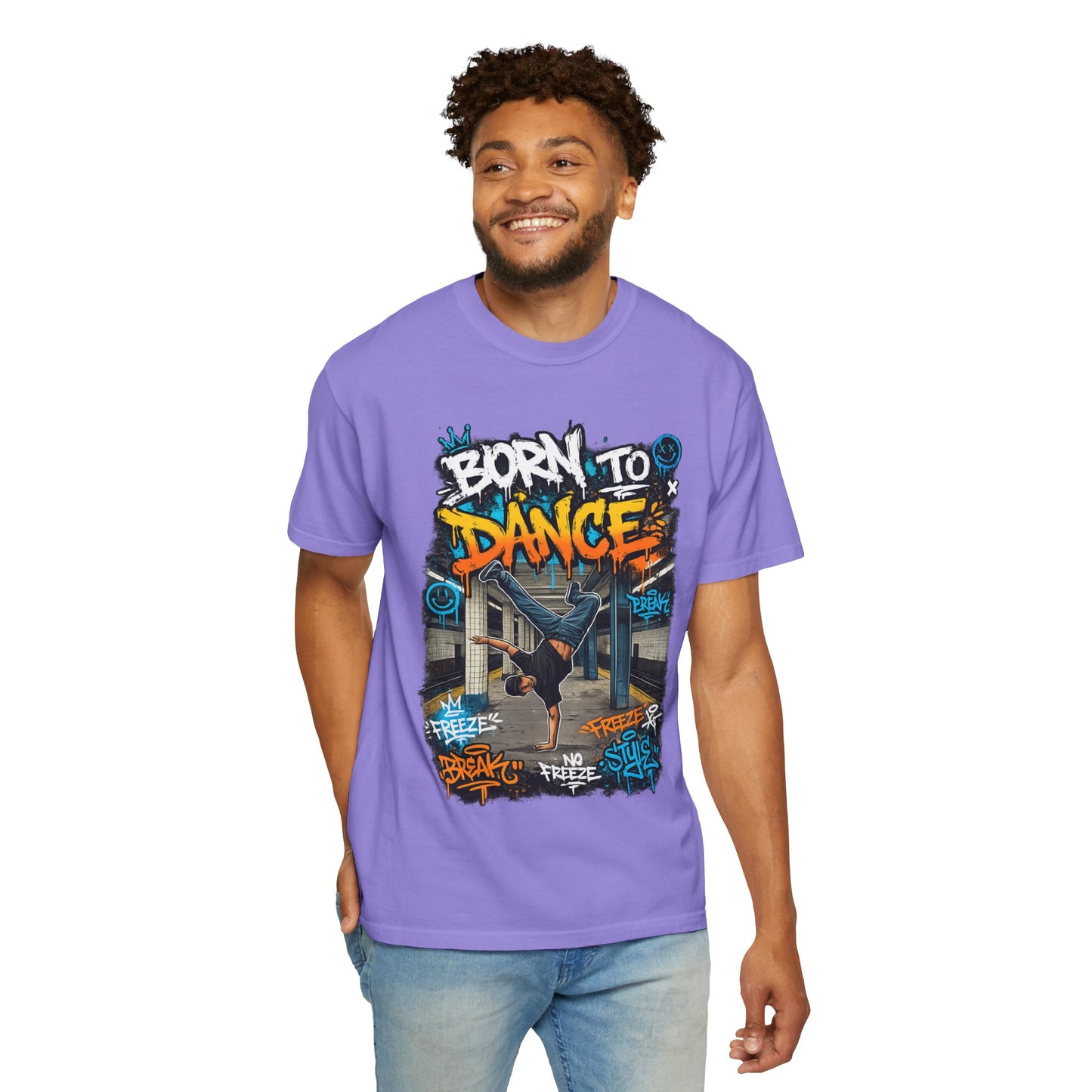 Born to Dance graffiti breakdance shirt | T-Shirt
