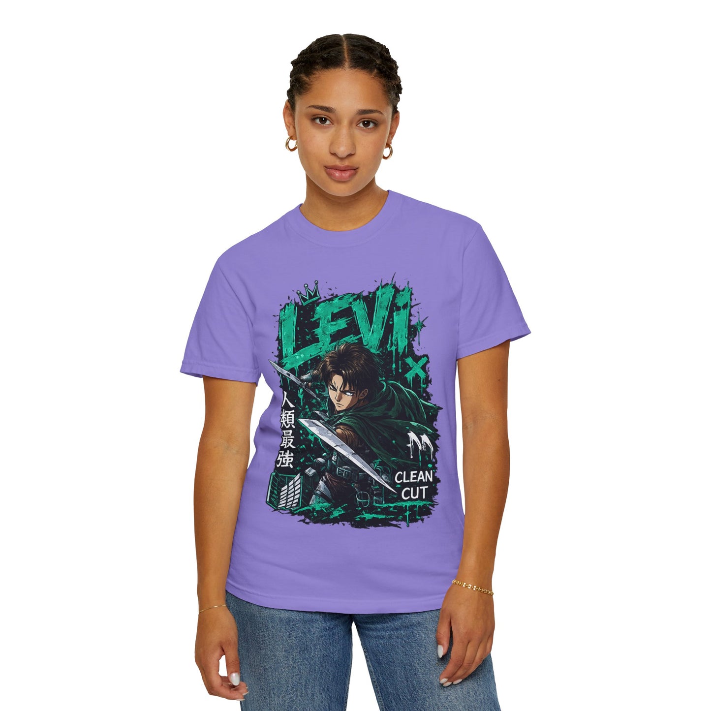 Levi Anime T-Shirt — 'Clean Cut' Attack Gear Tee