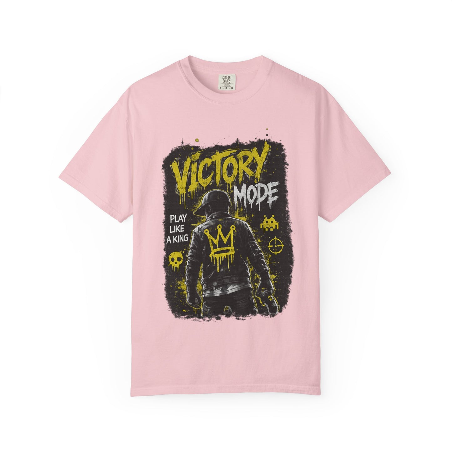 Victory Mode T-Shirt — 'Play Like a King' Graphic Tee for Gamers
