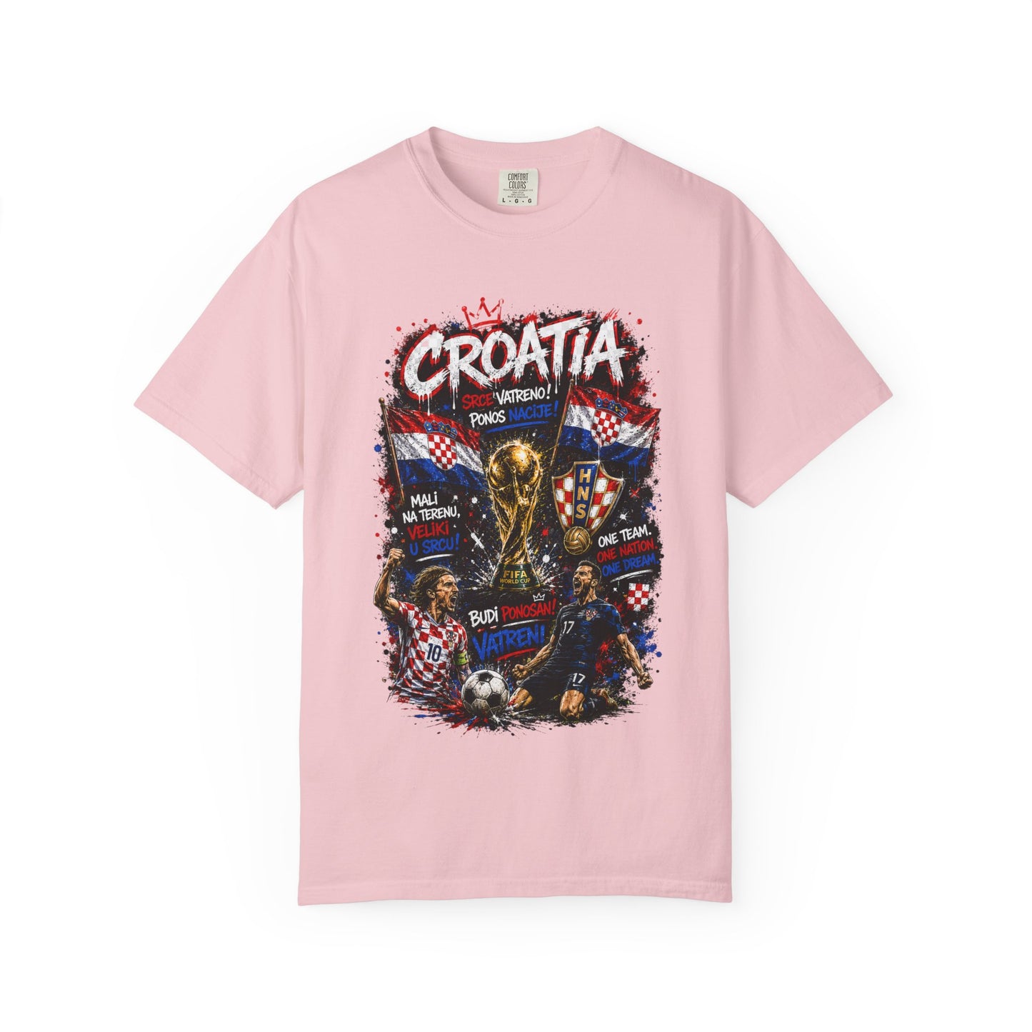 Croatia World Cup Trophy Soccer T-Shirt | Croatian Flag Football Tee