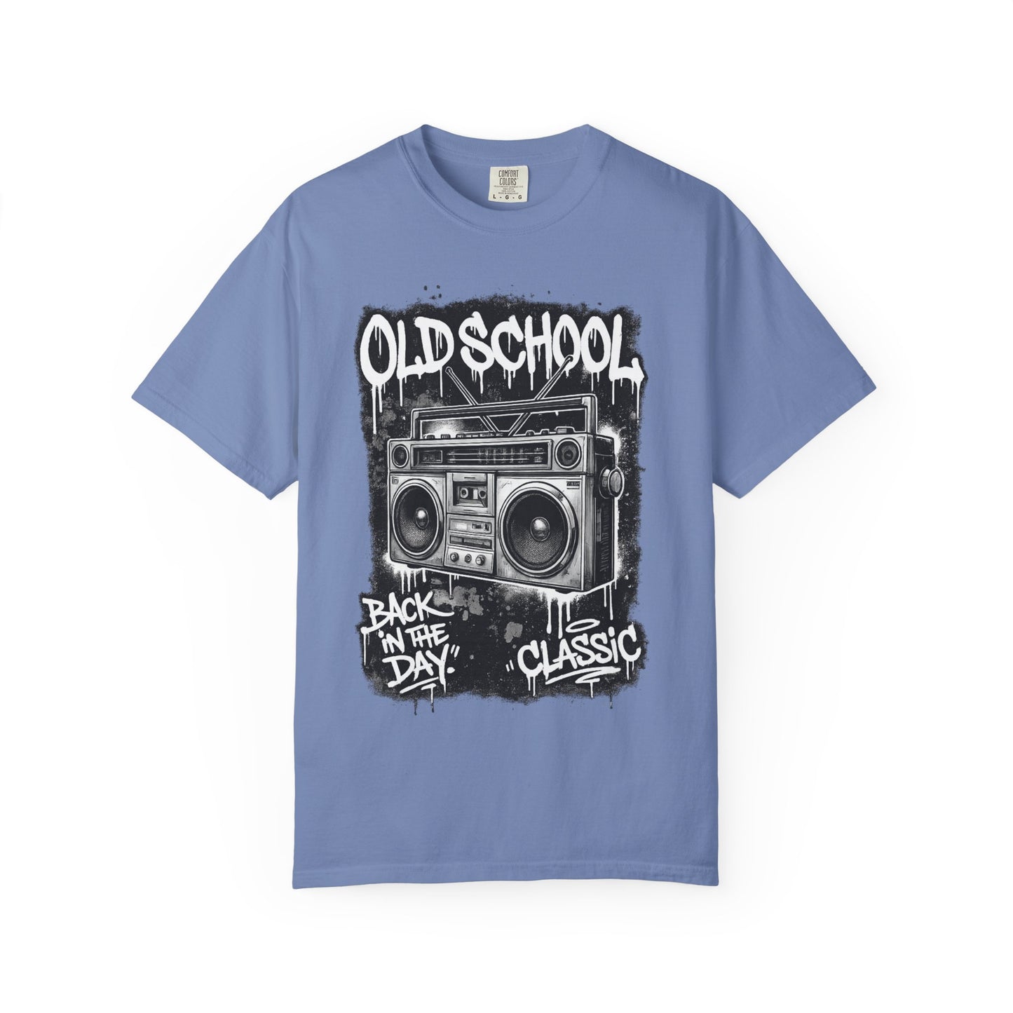 Old School Boombox T-Shirt — "Back in the Day" Vintage Hip Hop Graphic Tee