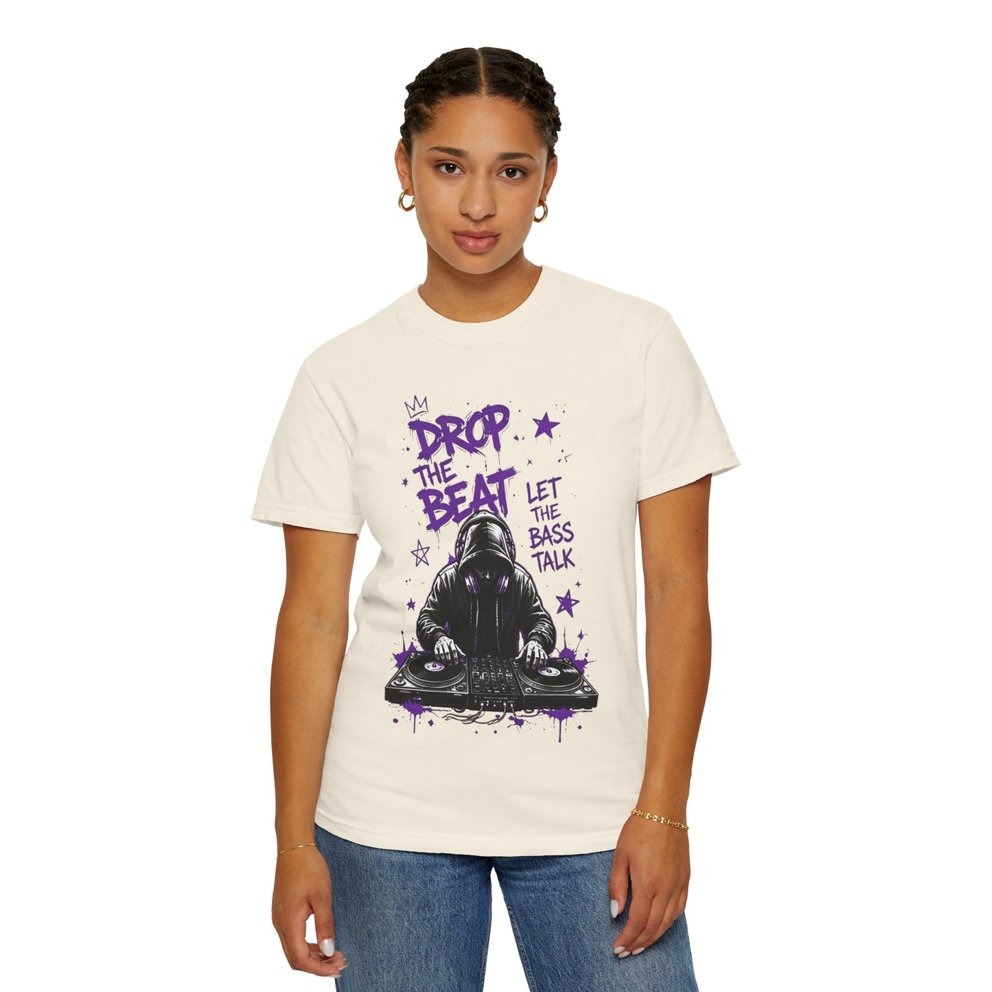 Drop the Beat DJ T-Shirt — "Let the Bass Talk" Graphic Tee