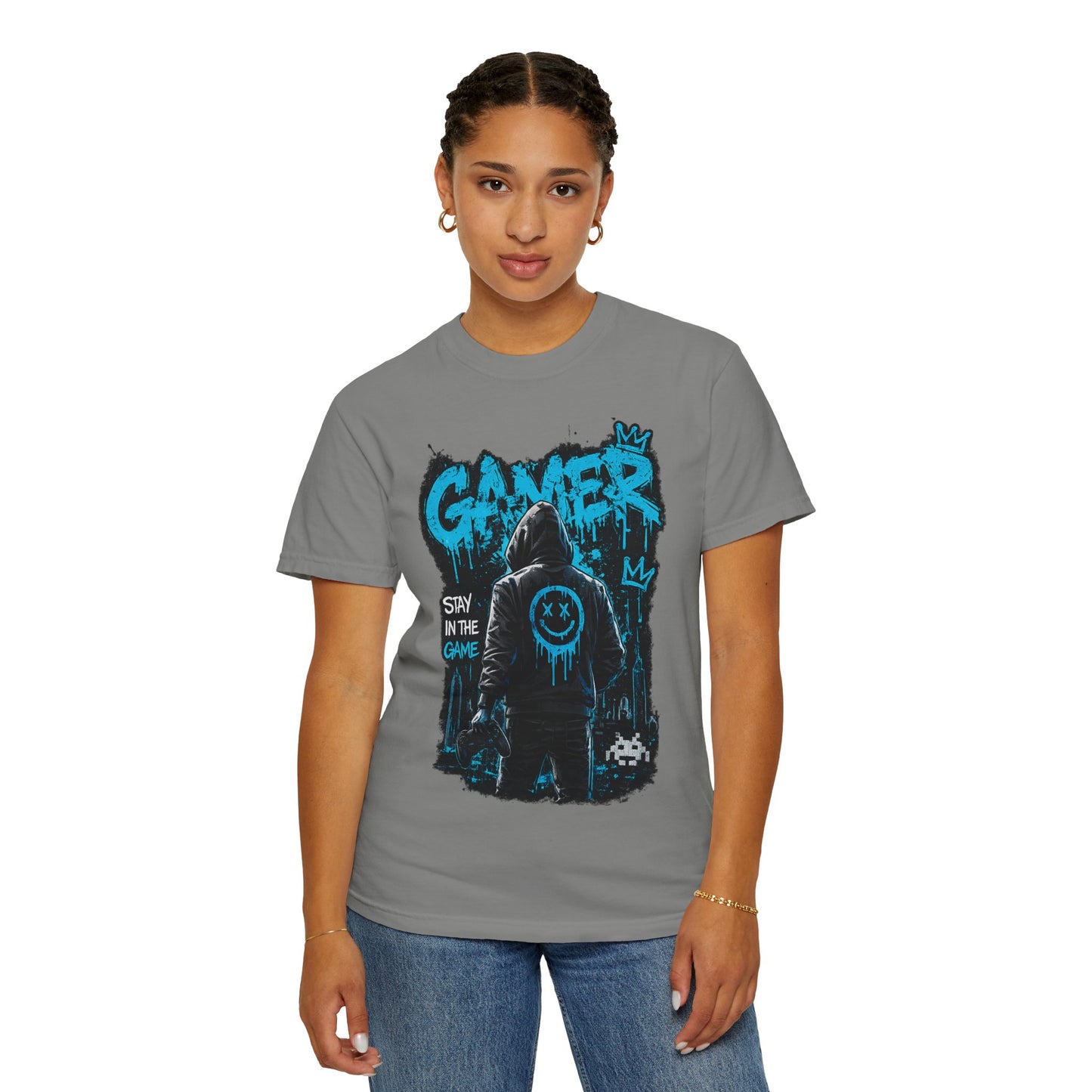 Gamer Streetwear T-Shirt – 'Stay in the Game' Graphic Tee