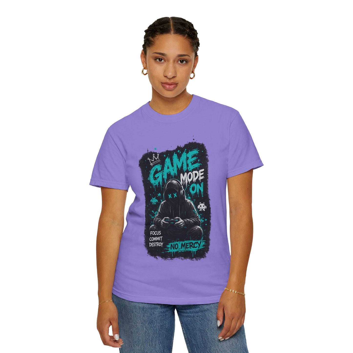 Gaming T-Shirt — "Game Mode On: No Mercy" Gamer Tee