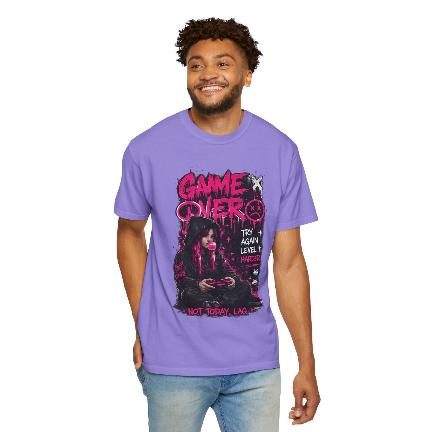 Game Over Graphic T-Shirt — 'Not Today, Lag' Gamer Tee