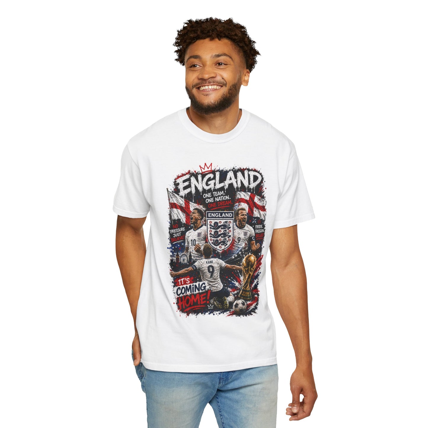 England Football Squad T-shirt | It’s Coming Home World Cup Soccer Tee