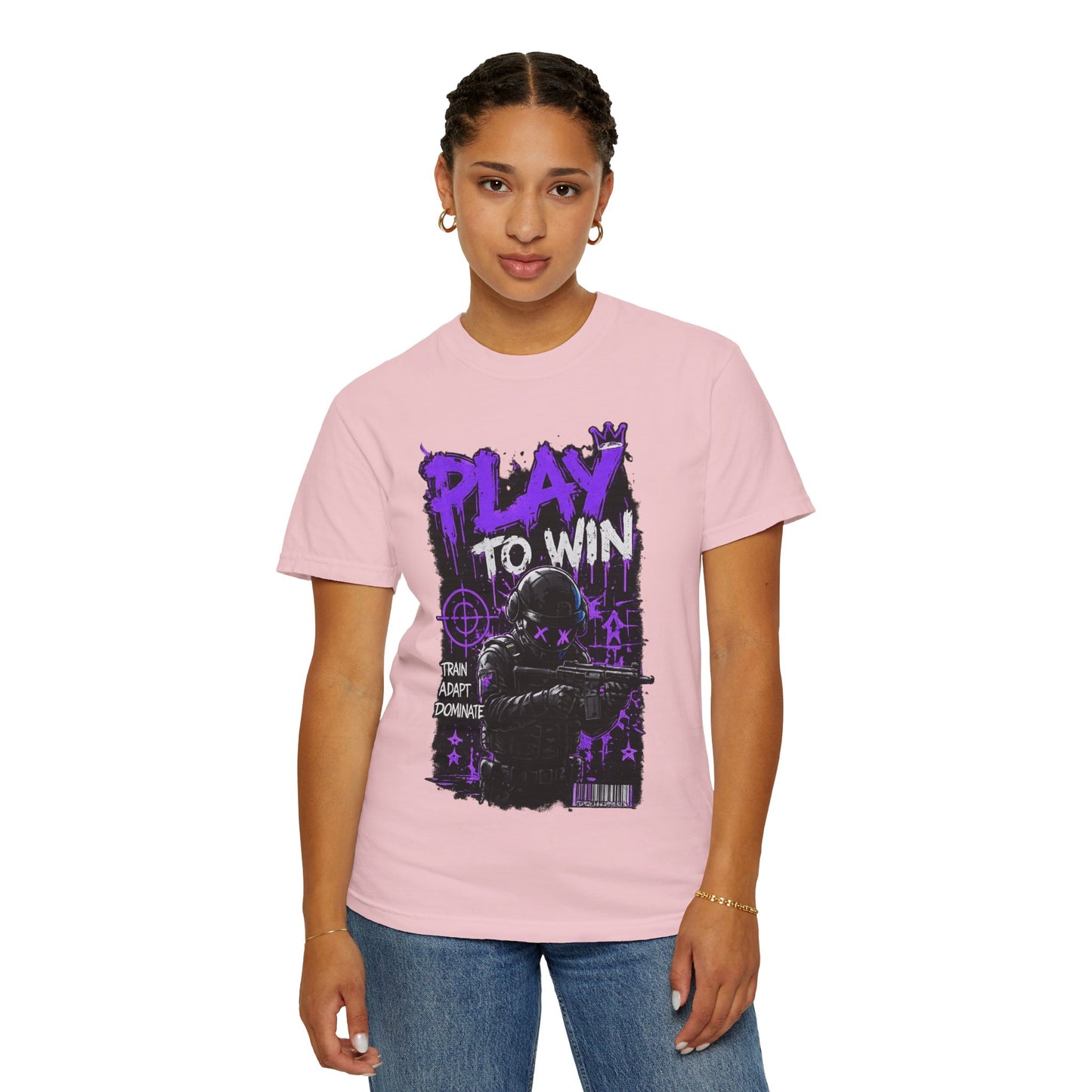 Play to Win Graphic T-Shirt — Gamer Tactical Design