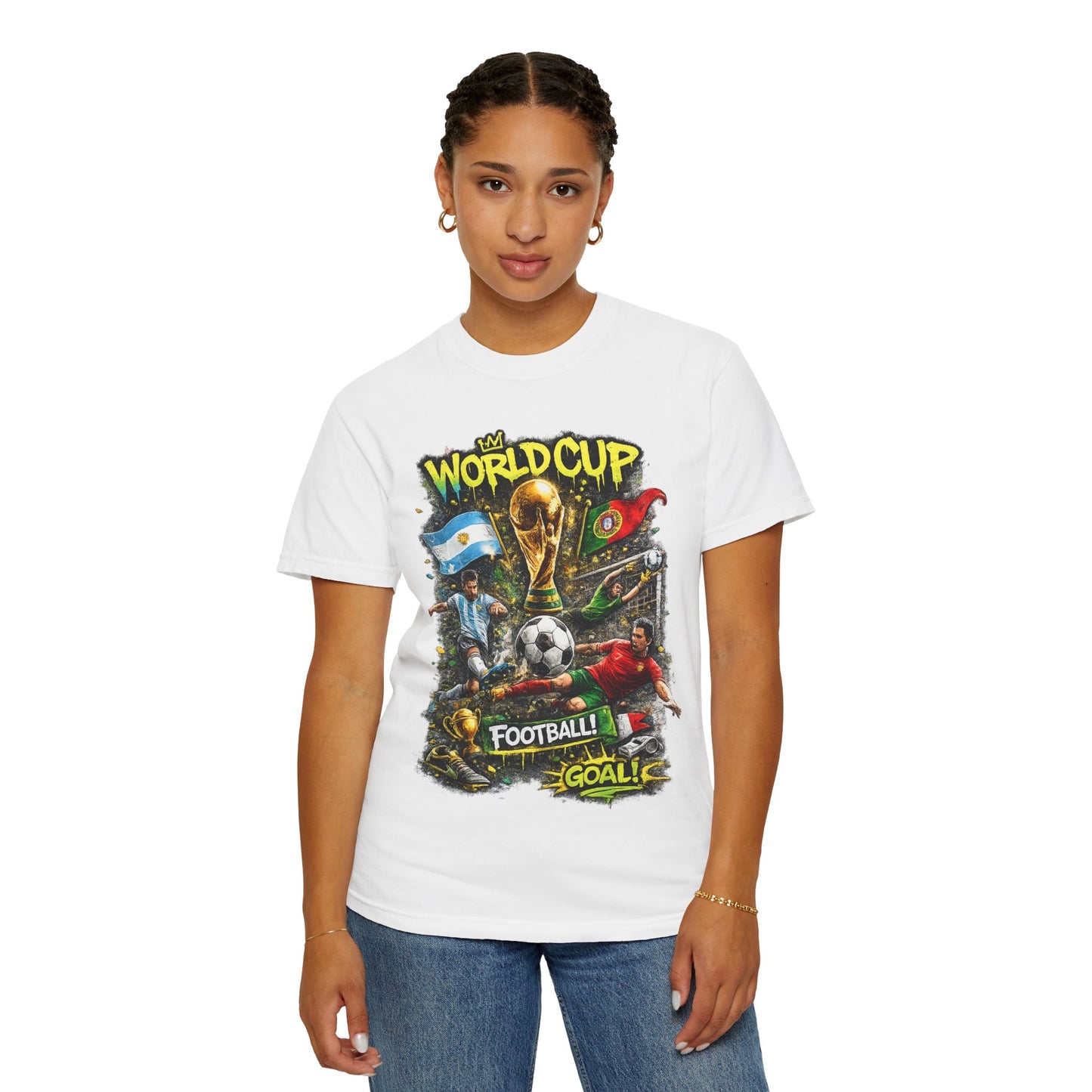 World Cup Soccer Players T-Shirt | Football Goal Graphic Tee
