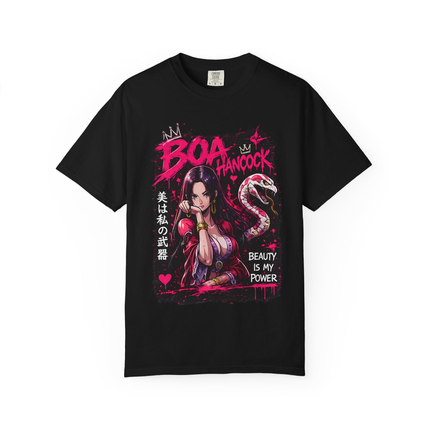 Boa Hancock Anime T-Shirt — "Beauty Is My Power" Graphic Tee