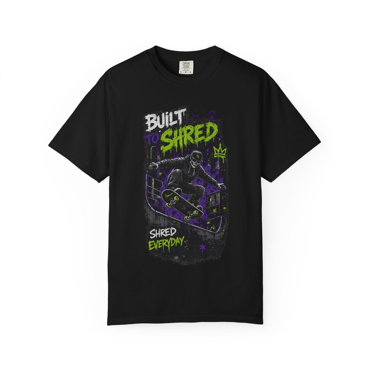 Built to Shred Skateboard T-Shirt — "Shred Everyday" Graphic Tee