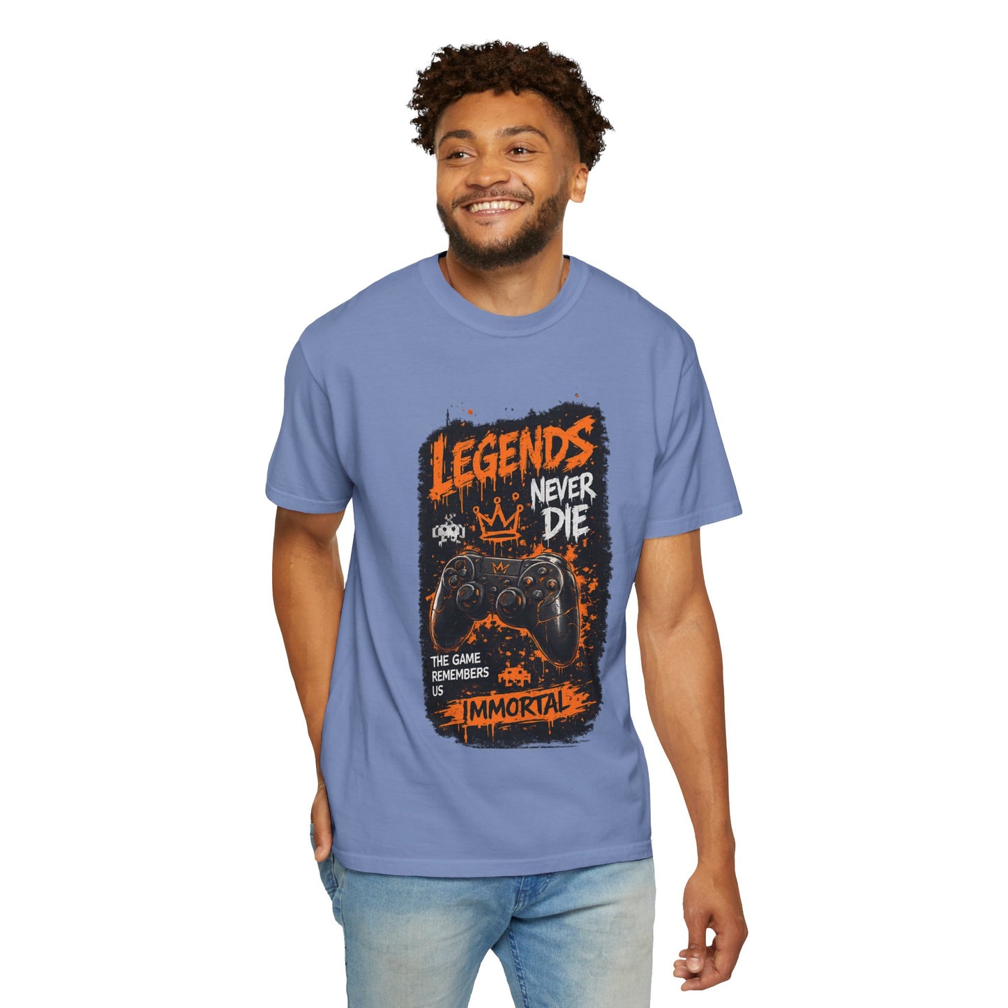 Legends Never Die Gamer T-Shirt – Immortal Video Game Controller Tee