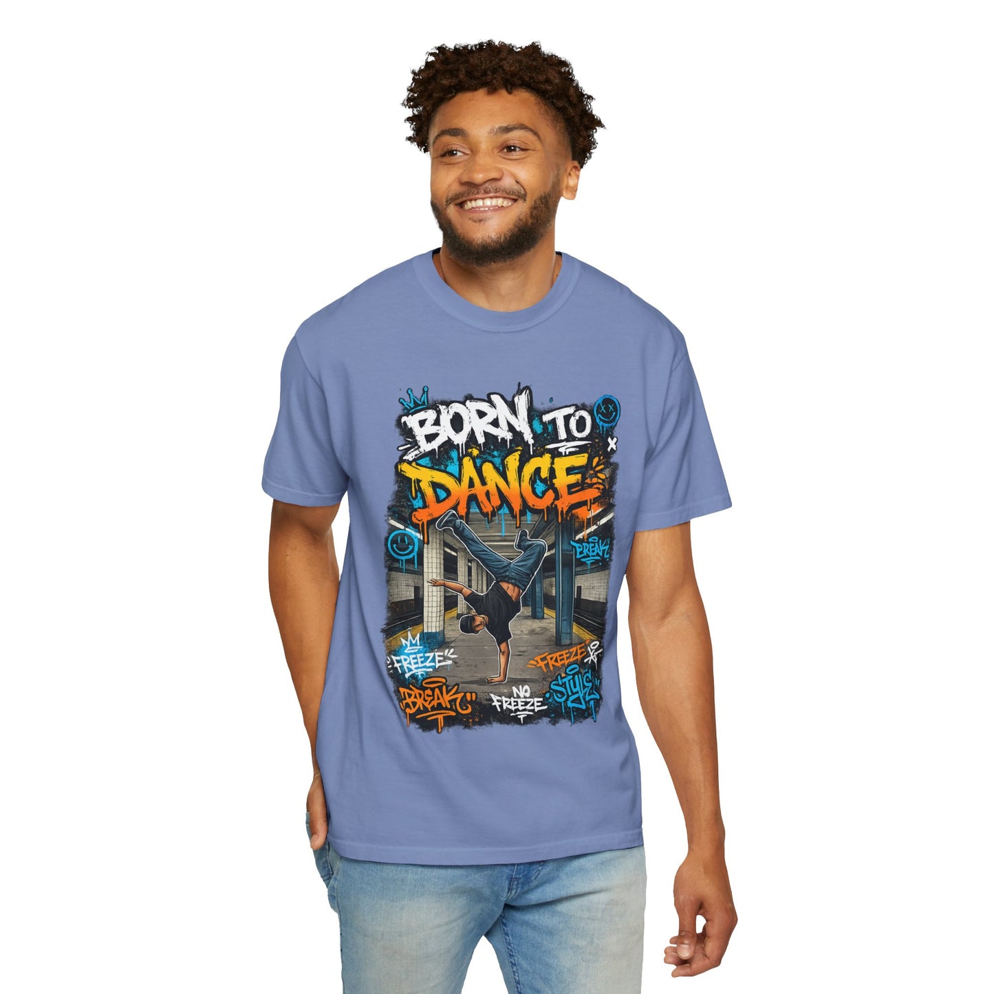 Born to Dance graffiti breakdance shirt | T-Shirt