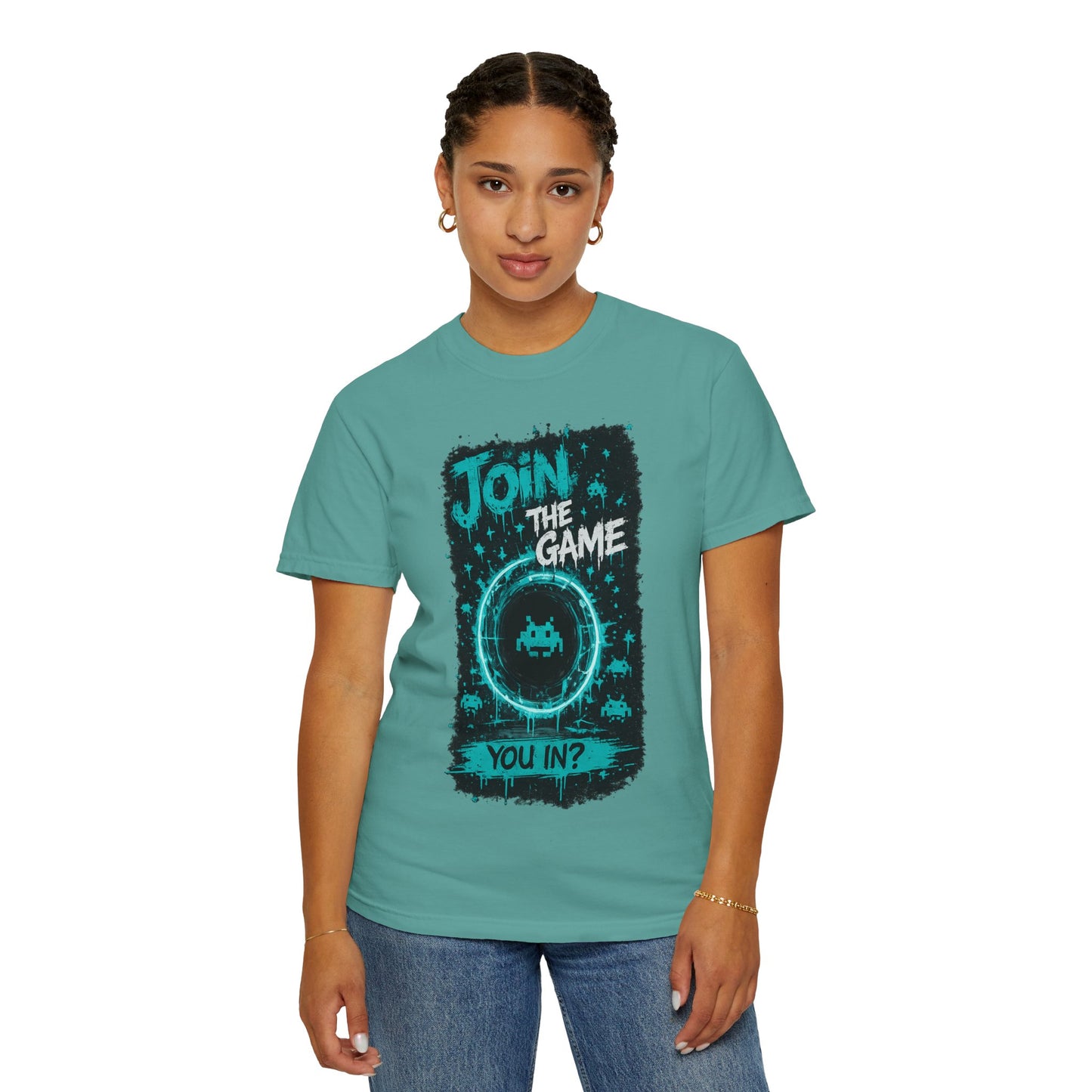 Join The Game Retro Arcade T-Shirt — 'You In?' Gamer Graphic Tee