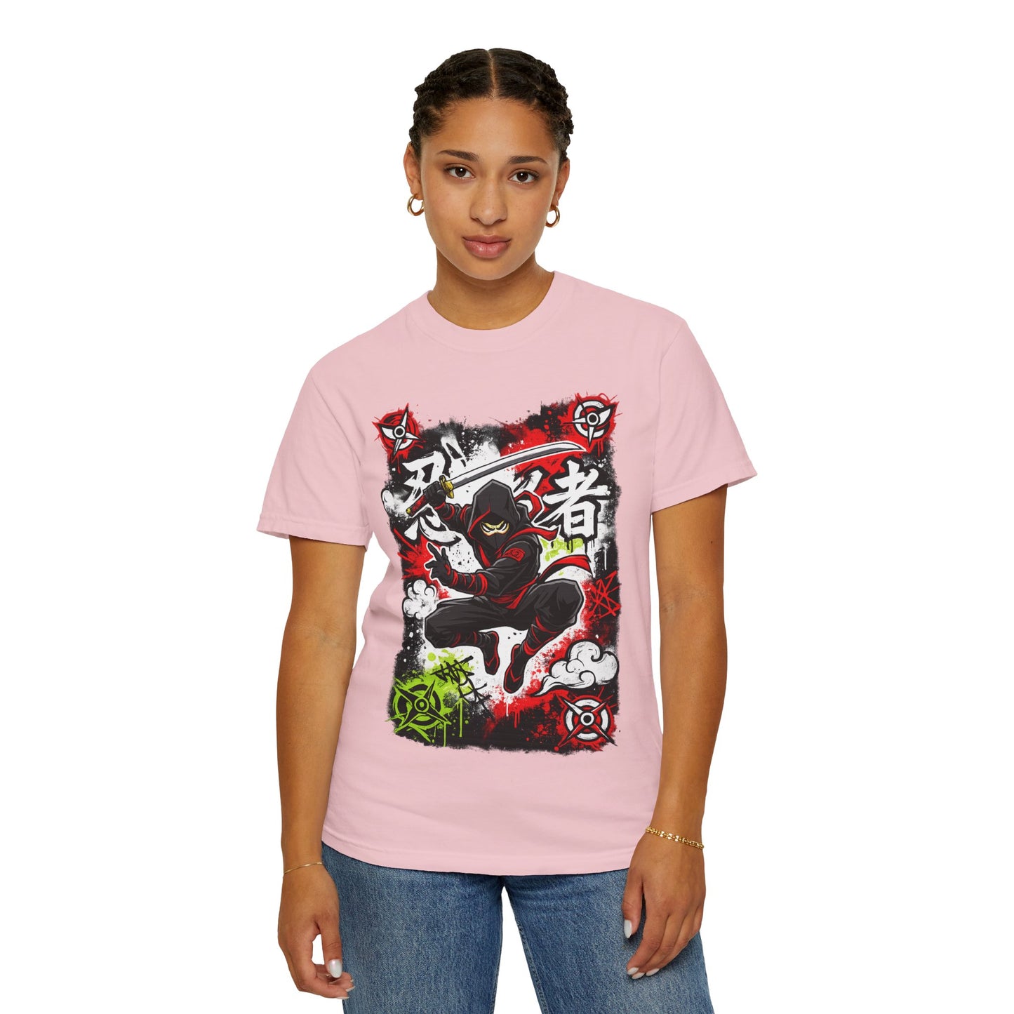 Ninja Warrior Graphic T-Shirt — Japanese Kanji Samurai Streetwear