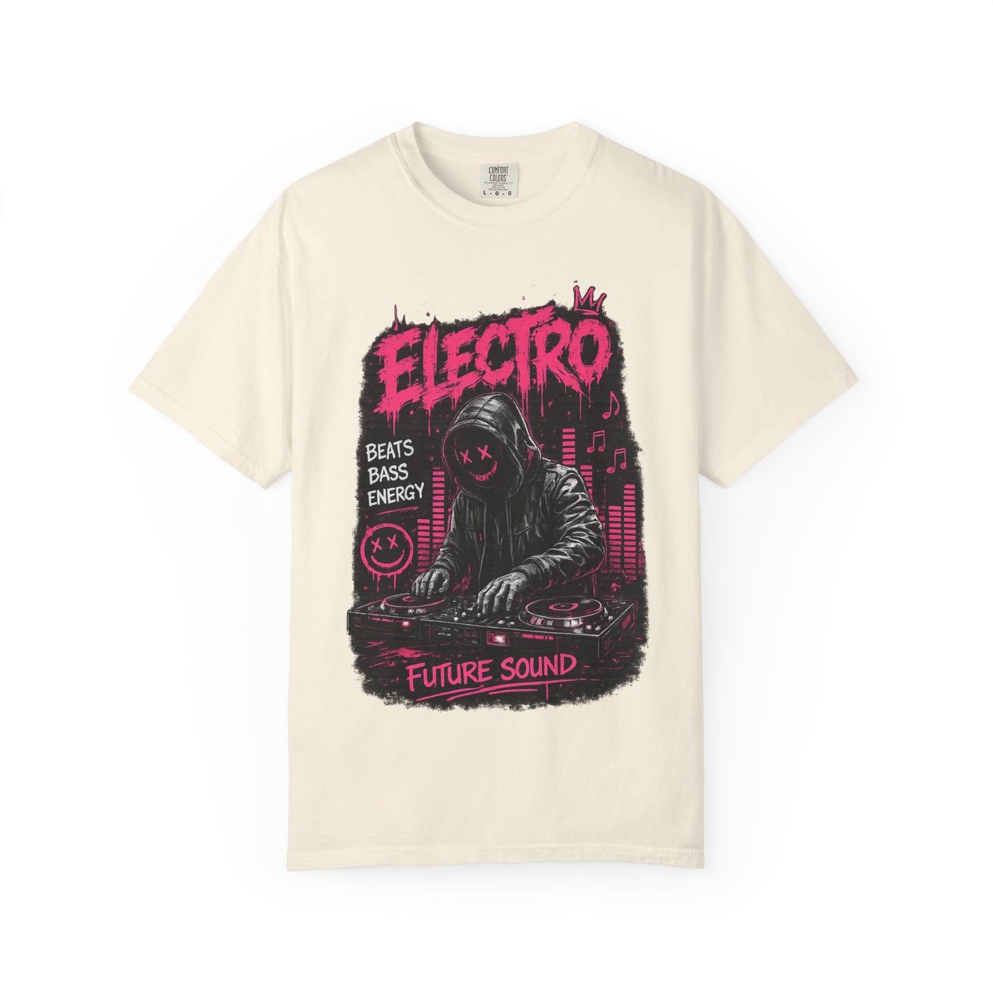 Electro DJ Graphic T-Shirt — "Future Sound" Music Neon Rave Tee