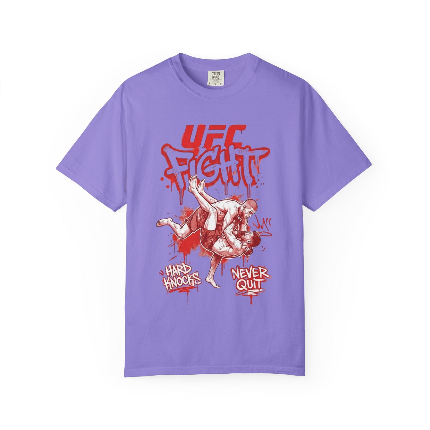 UFC Fight T-Shirt — 'Never Quit' MMA Graphic Tee