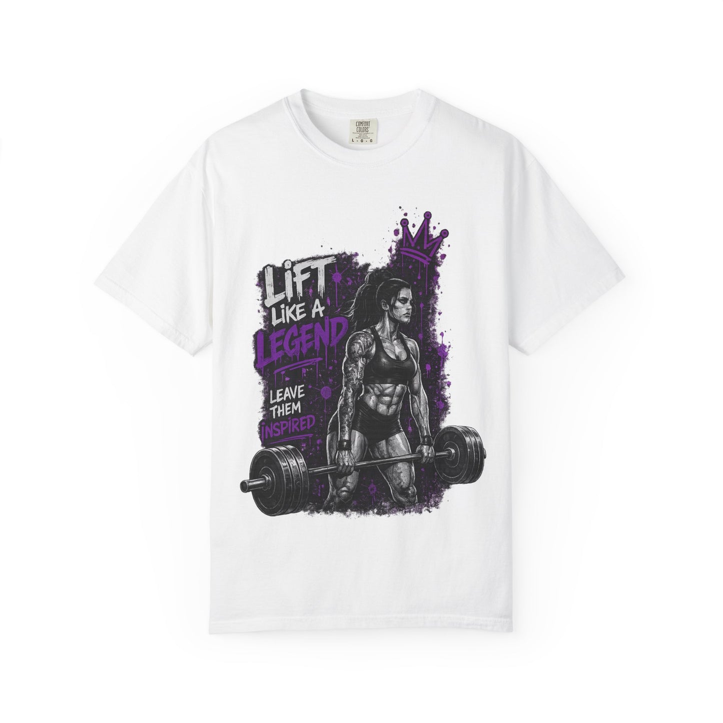 Lift Like a Legend Weightlifting T-Shirt — Female Power Deadlift Gym Tee