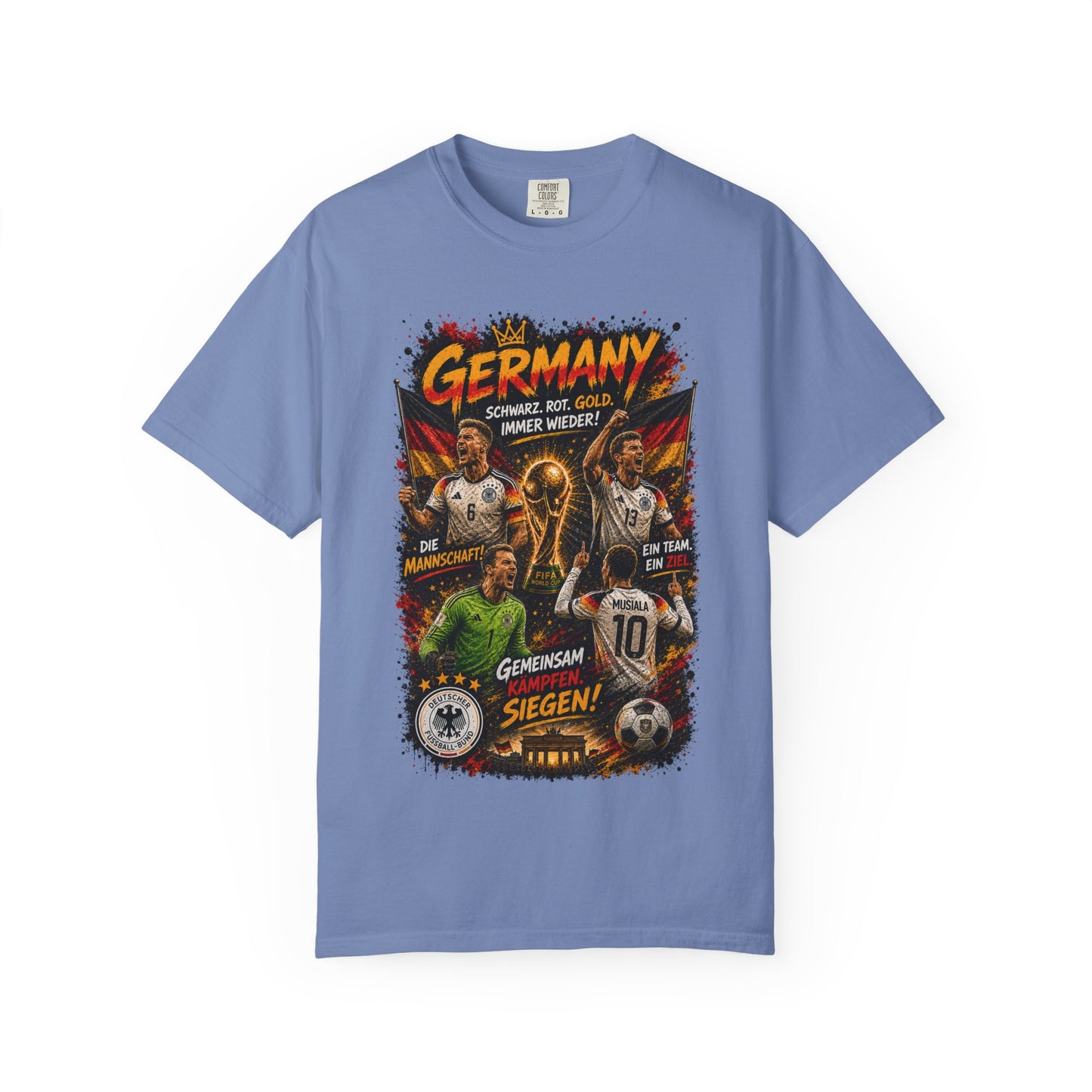 Germany Soccer Players Poster T-Shirt | World Cup Football Team Tee