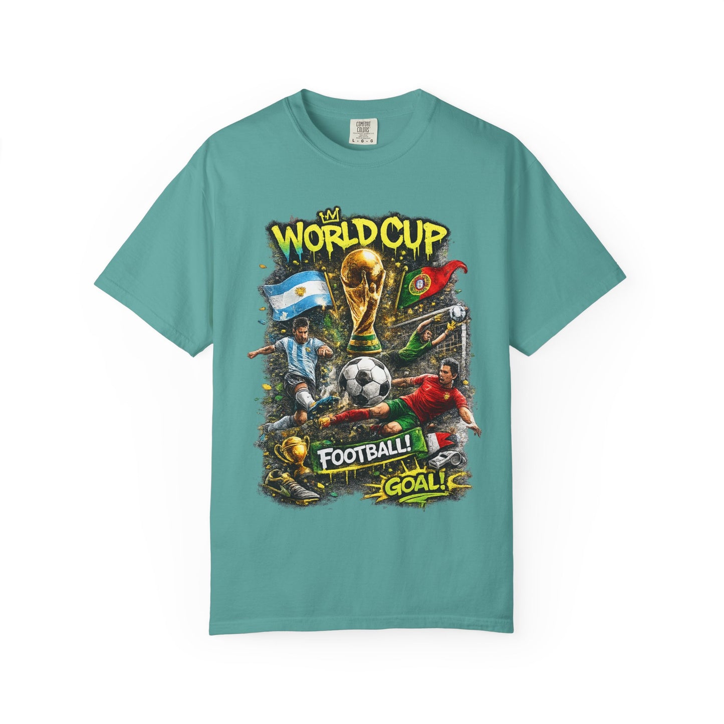 World Cup Soccer Players T-Shirt | Football Goal Graphic Tee