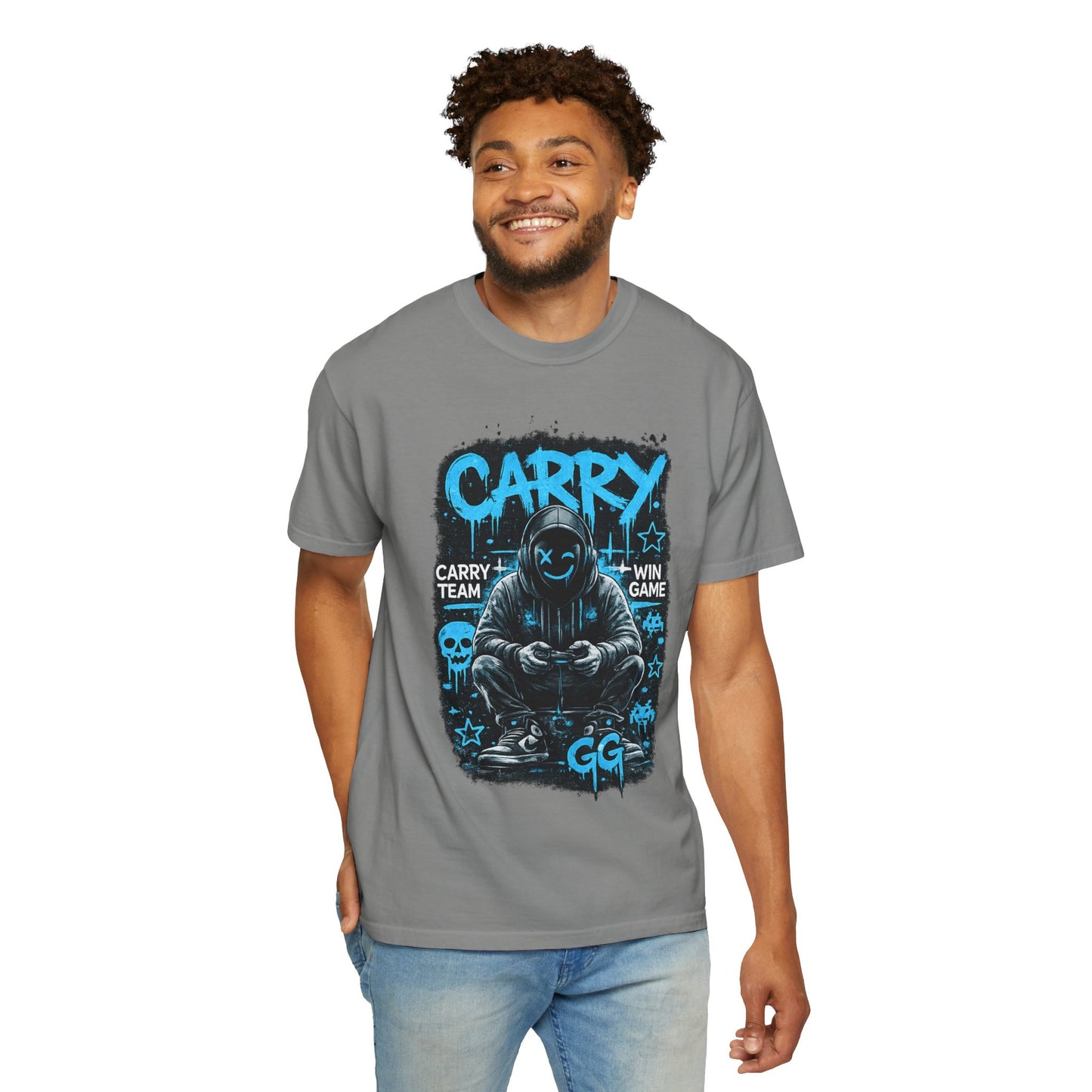 Carry Gamer Hoodie T-Shirt | Esports Gamer Graphic Tee