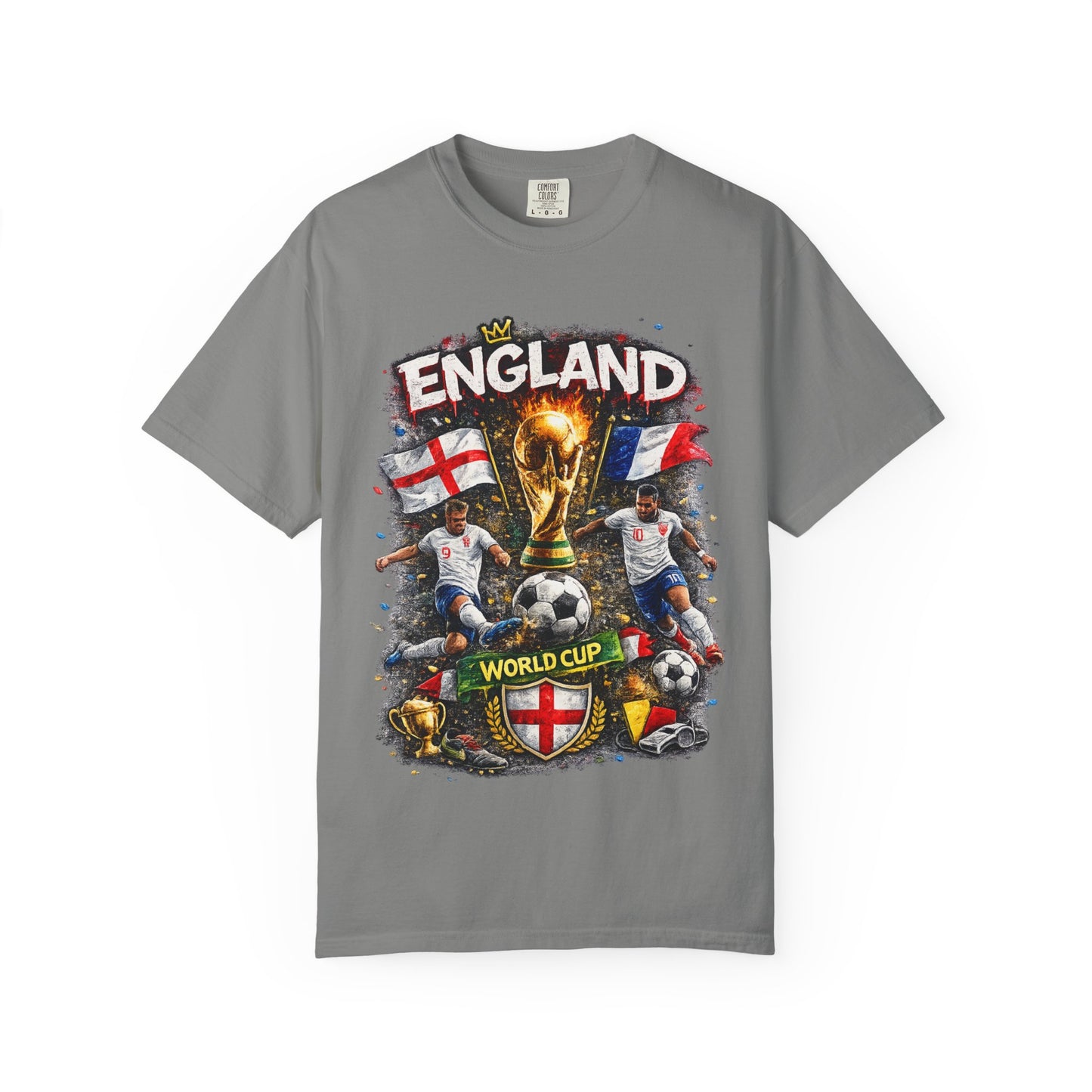 England World Cup Soccer T-Shirt | Football Trophy, St George Flags