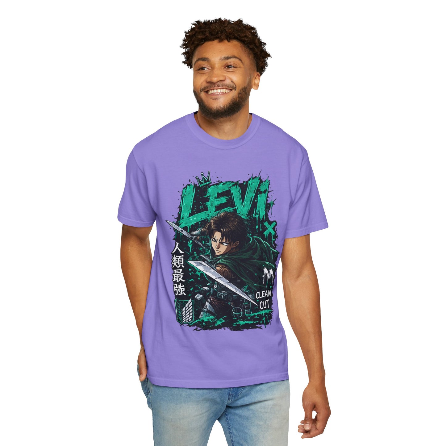Levi Anime T-Shirt — 'Clean Cut' Attack Gear Tee