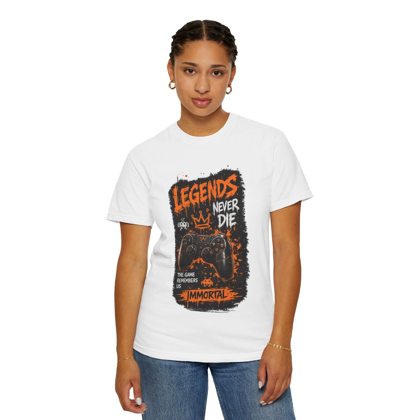 Legends Never Die Gamer T-Shirt – Immortal Video Game Controller Tee