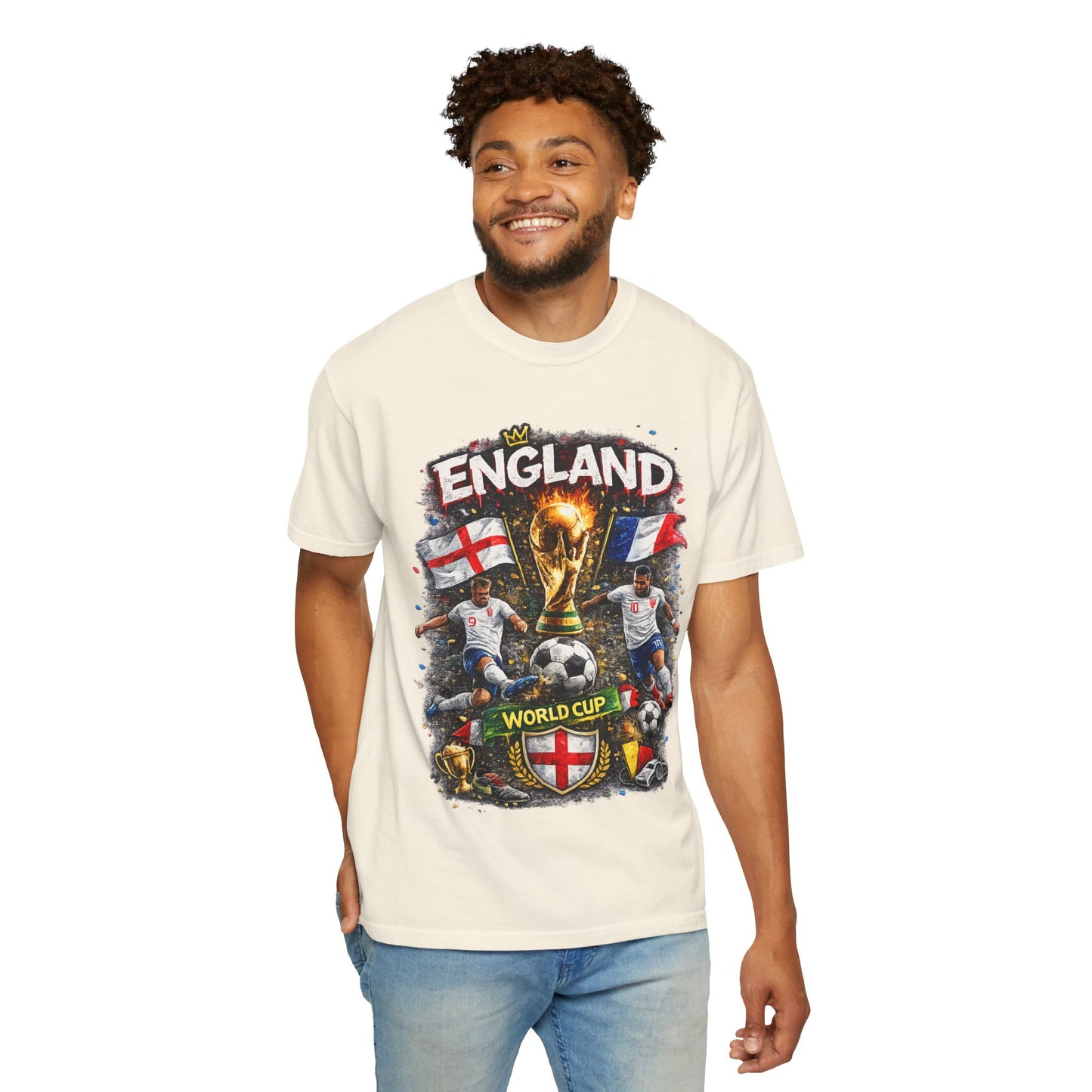 England World Cup Soccer T-Shirt | Football Trophy, St George Flags