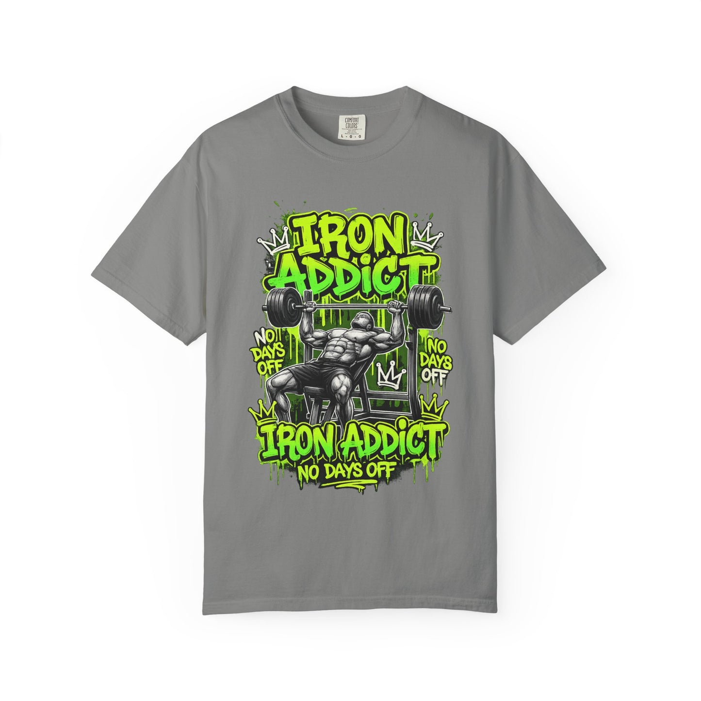Iron Addict weightlifting graphic tee | T-Shirt