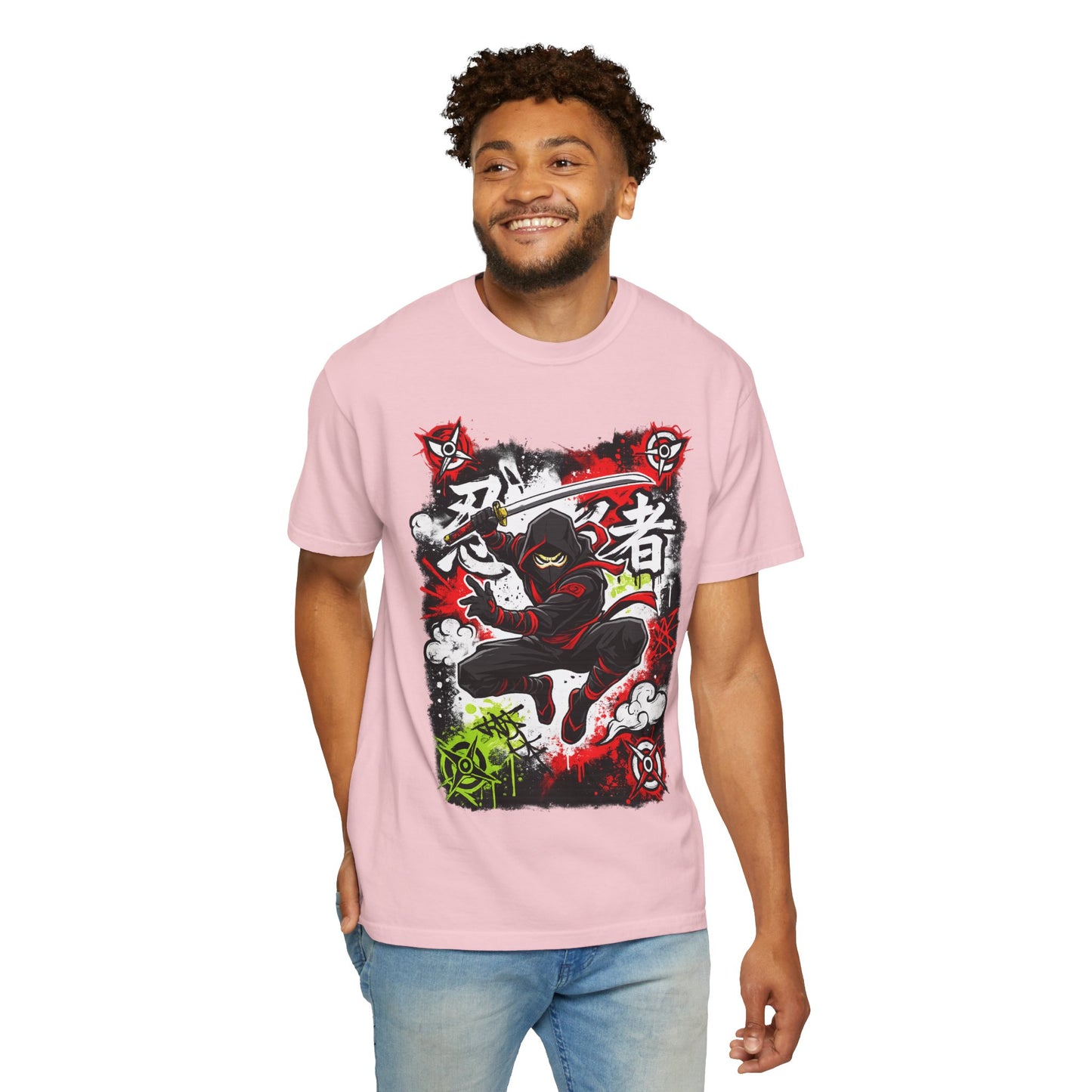 Ninja Warrior Graphic T-Shirt — Japanese Kanji Samurai Streetwear