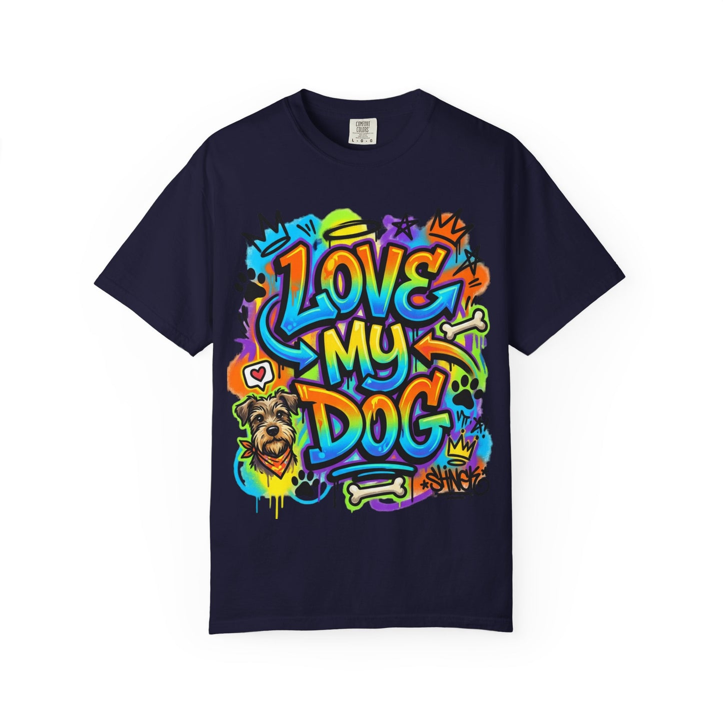 Love My Dog Graffiti T-Shirt
