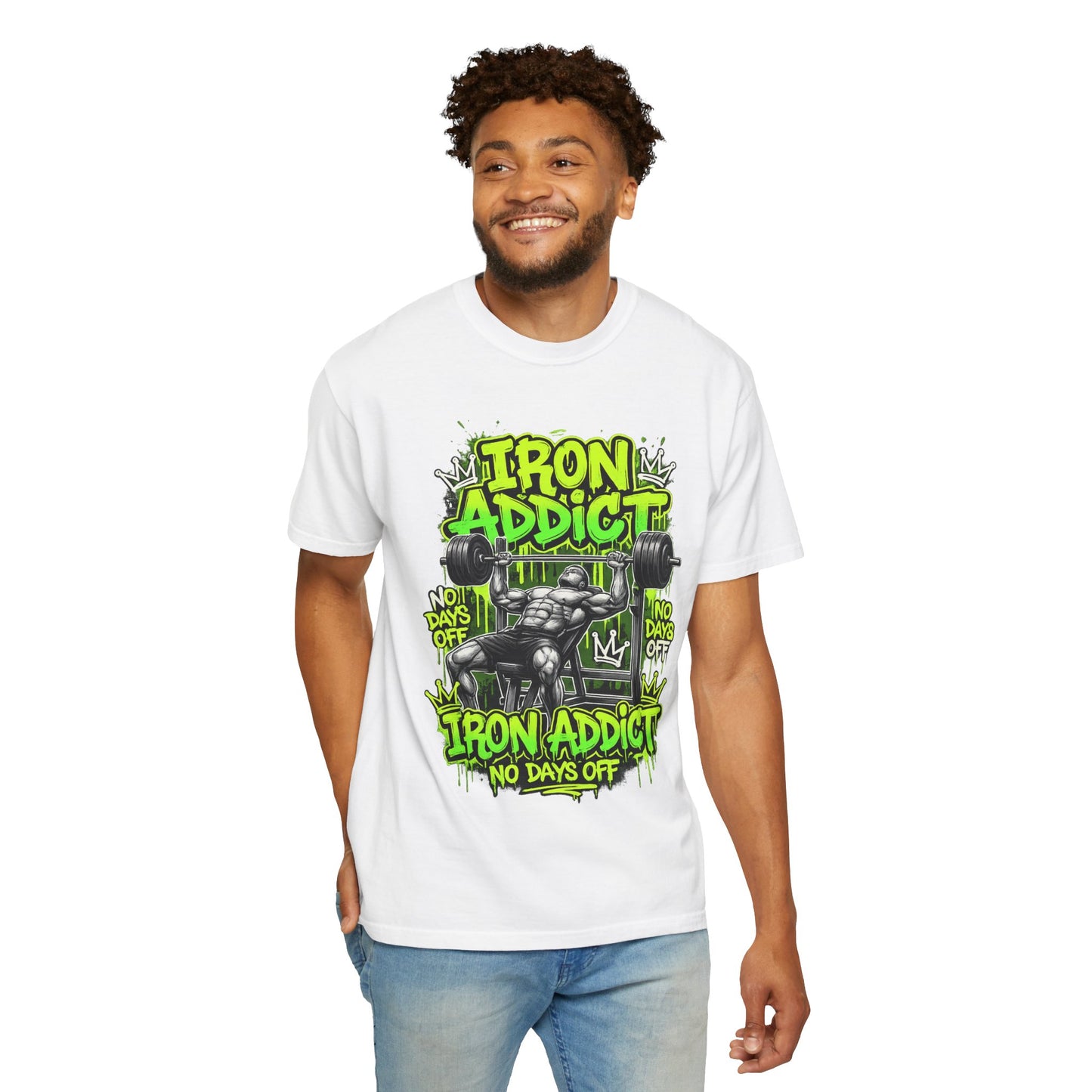 Iron Addict weightlifting graphic tee | T-Shirt