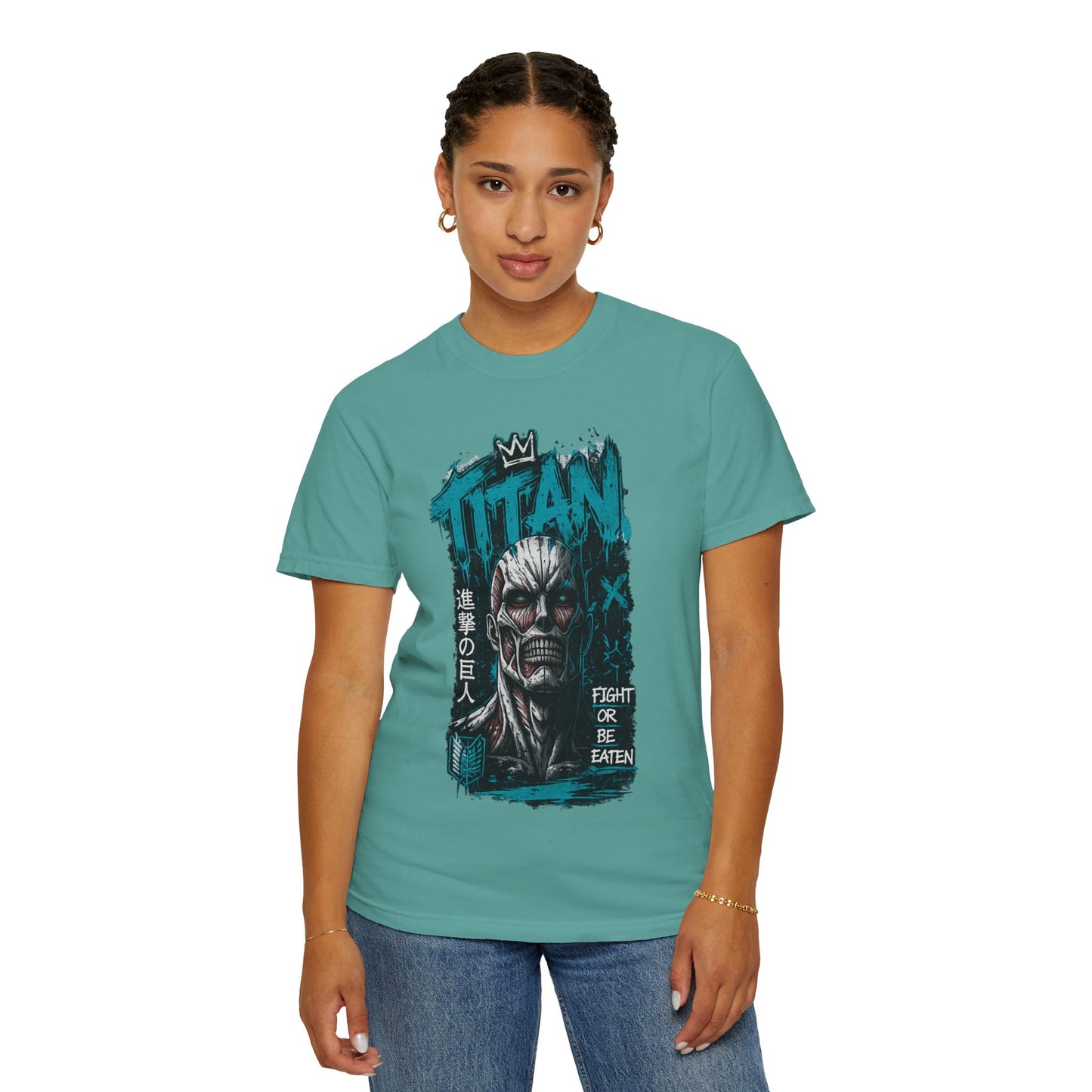 Titan Graphic T-Shirt — 'Fight or Be Eaten' Anime Tee