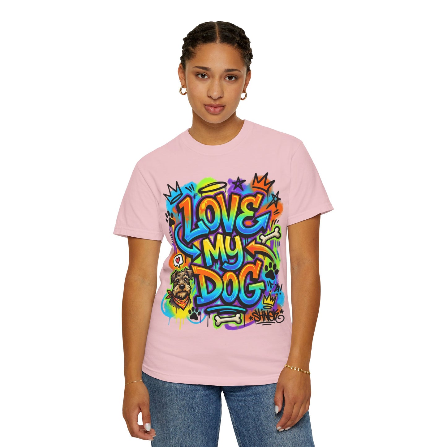 Love My Dog Graffiti T-Shirt