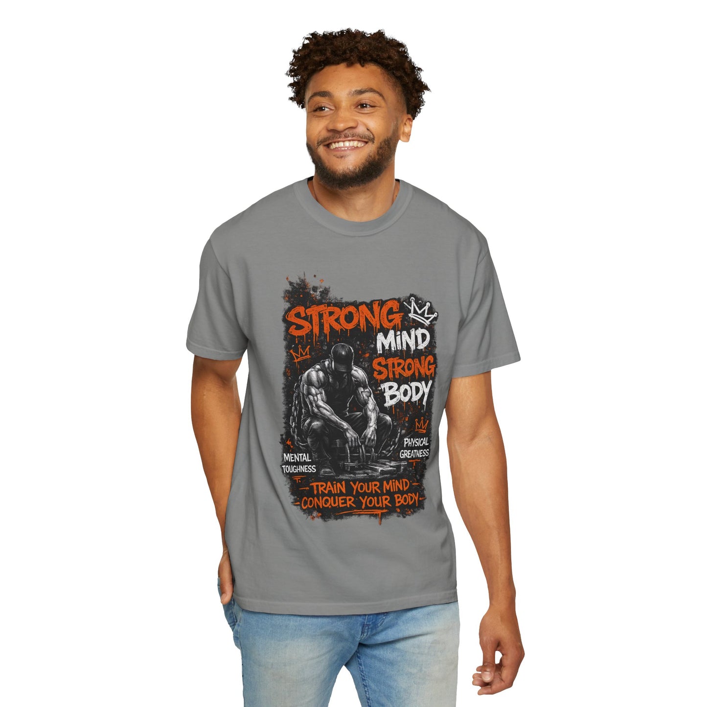 Strong Mind Strong Body T-Shirt – Train Your Mind, Conquer Your Body Gym Tee