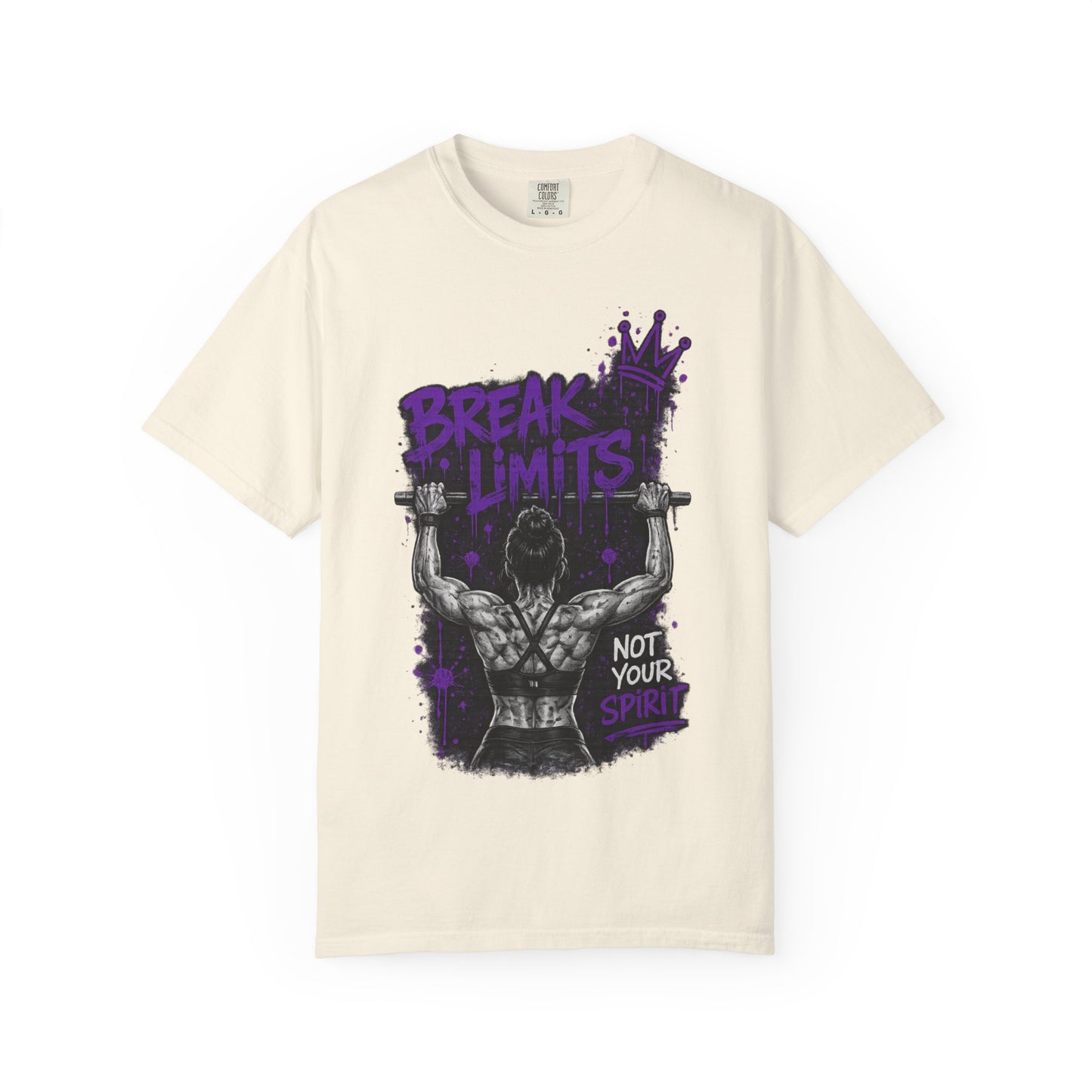 Break Limits Weightlifting T-Shirt – "Not Your Spirit" Gym Tee