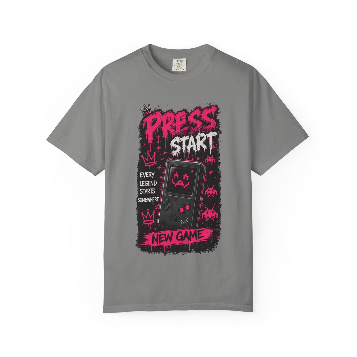 Press Start New Game T-Shirt — Retro Gamer Graphic Tee