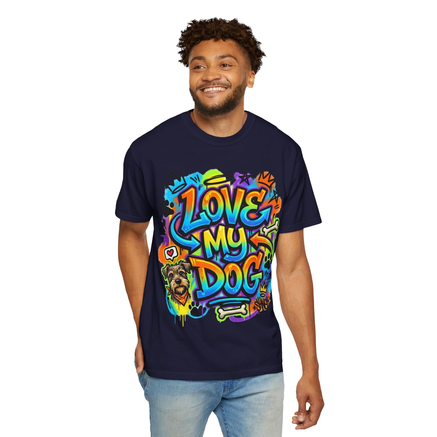 Love My Dog Graffiti T-Shirt